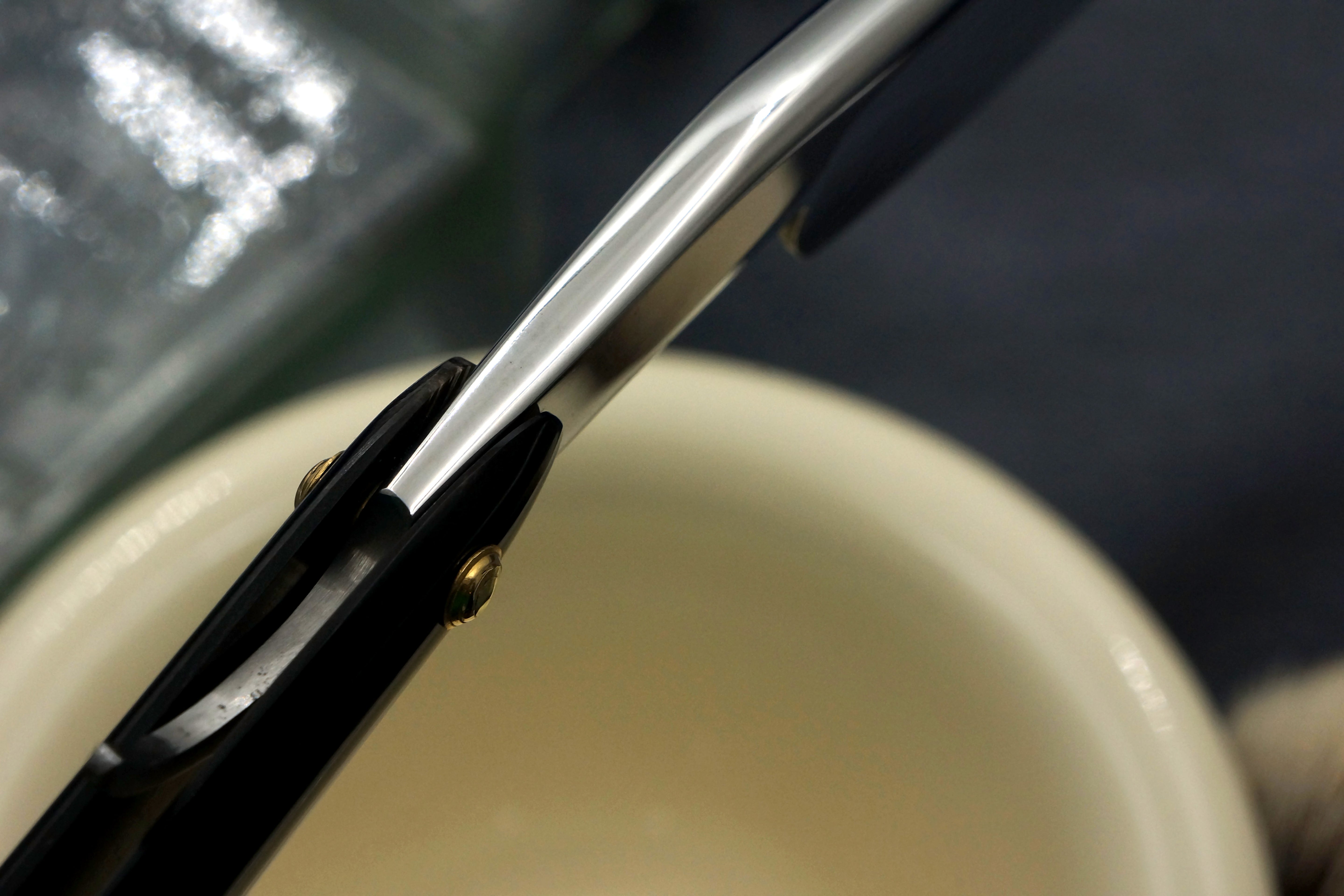 Wade & Butcher "For Barbers Use" - 1" Blade with New Horn Scales - Restored Sheffield Straight Razor - Shave Ready