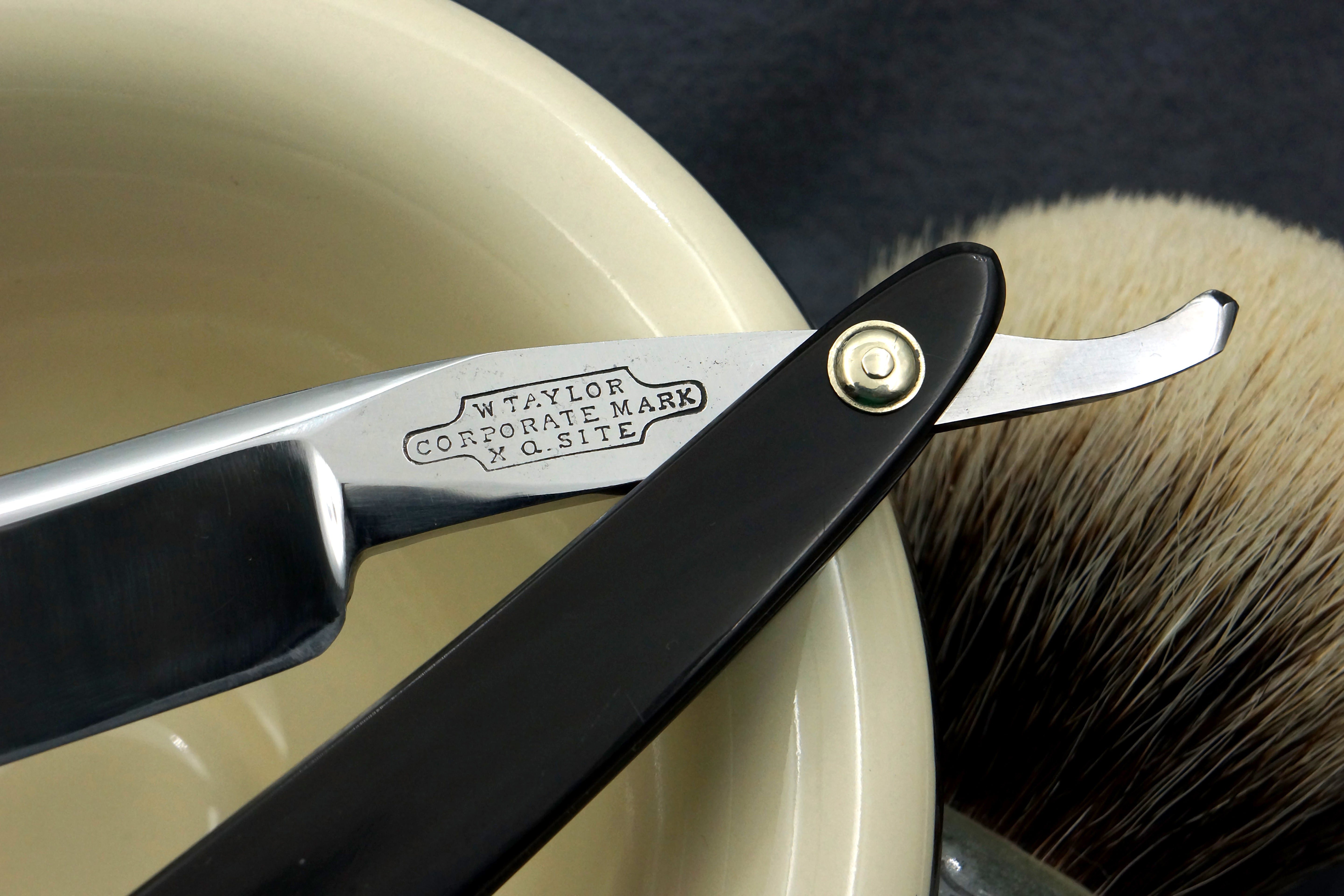 W. Taylor 6/8 Near Wedge Blade with New Horn Scales - Restored Sheffield Straight Razor - Shave Ready