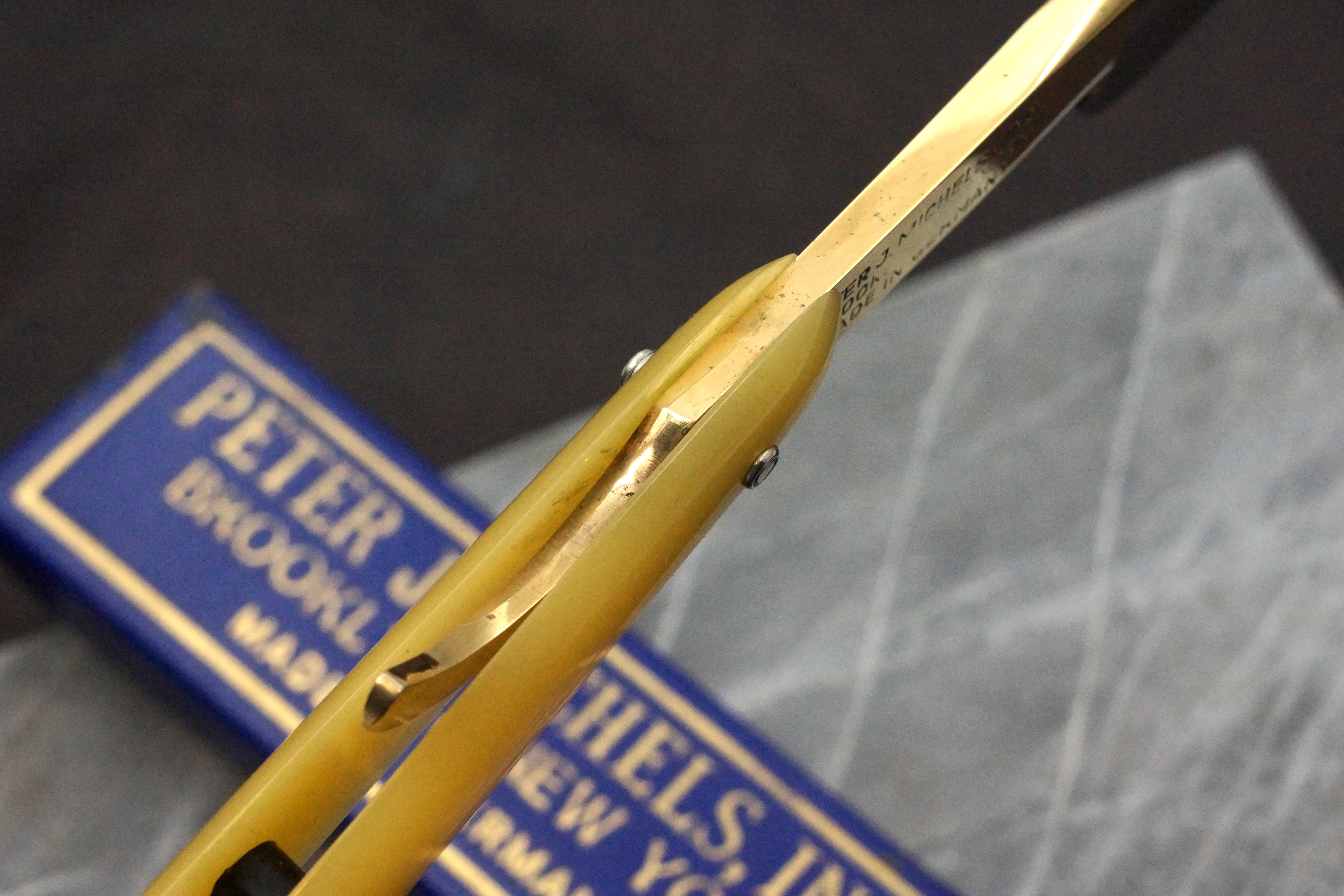 Peter J. Michels CMON Wedge - Near Pristine 5/8 Blade - Vintage Solingen Straight Razor - Shave Ready