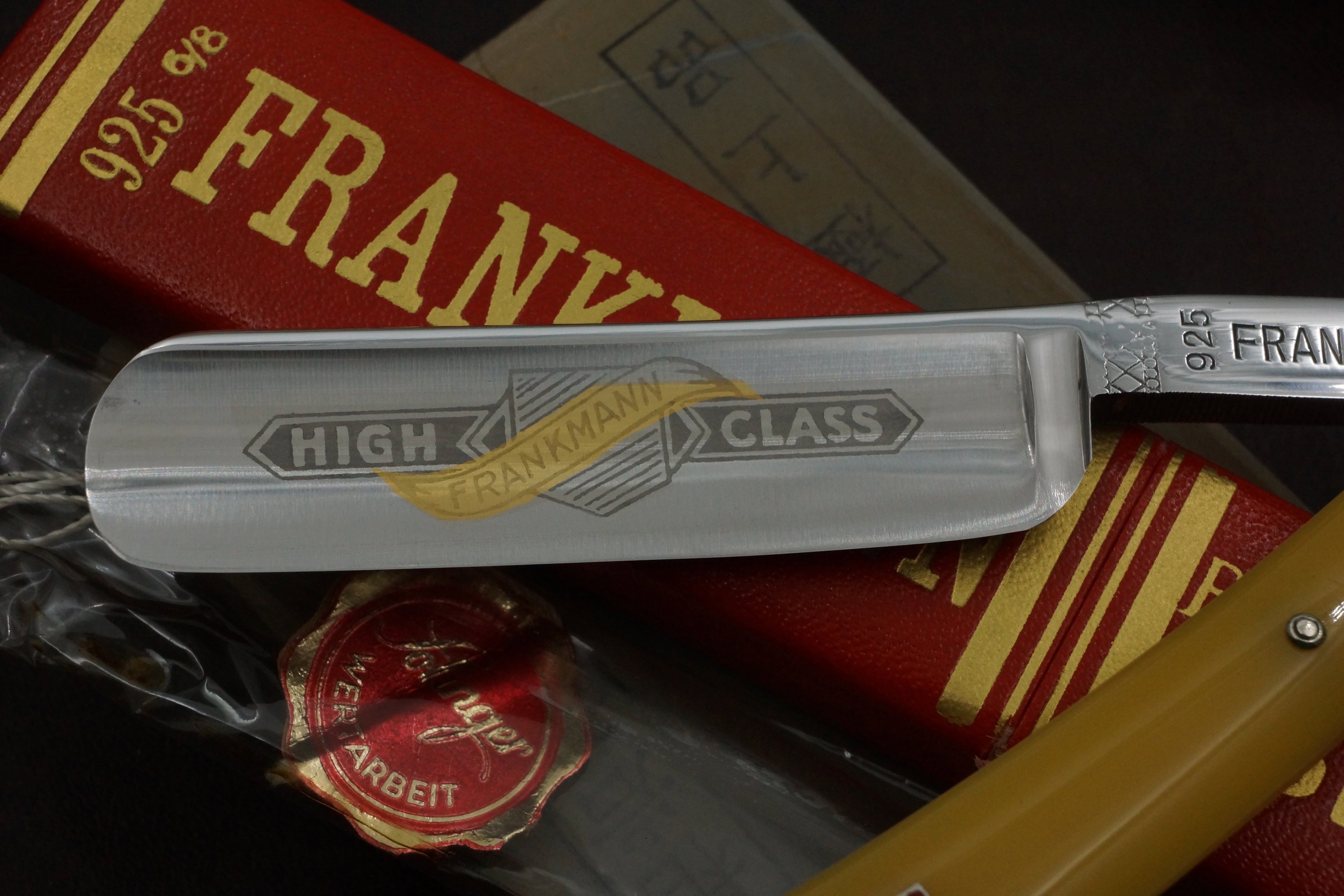Paul Drees Frankmann 925 - Near Pristine 6/8 Full Hollow Blade - Vintage Solingen Straight Razor - Shave Ready