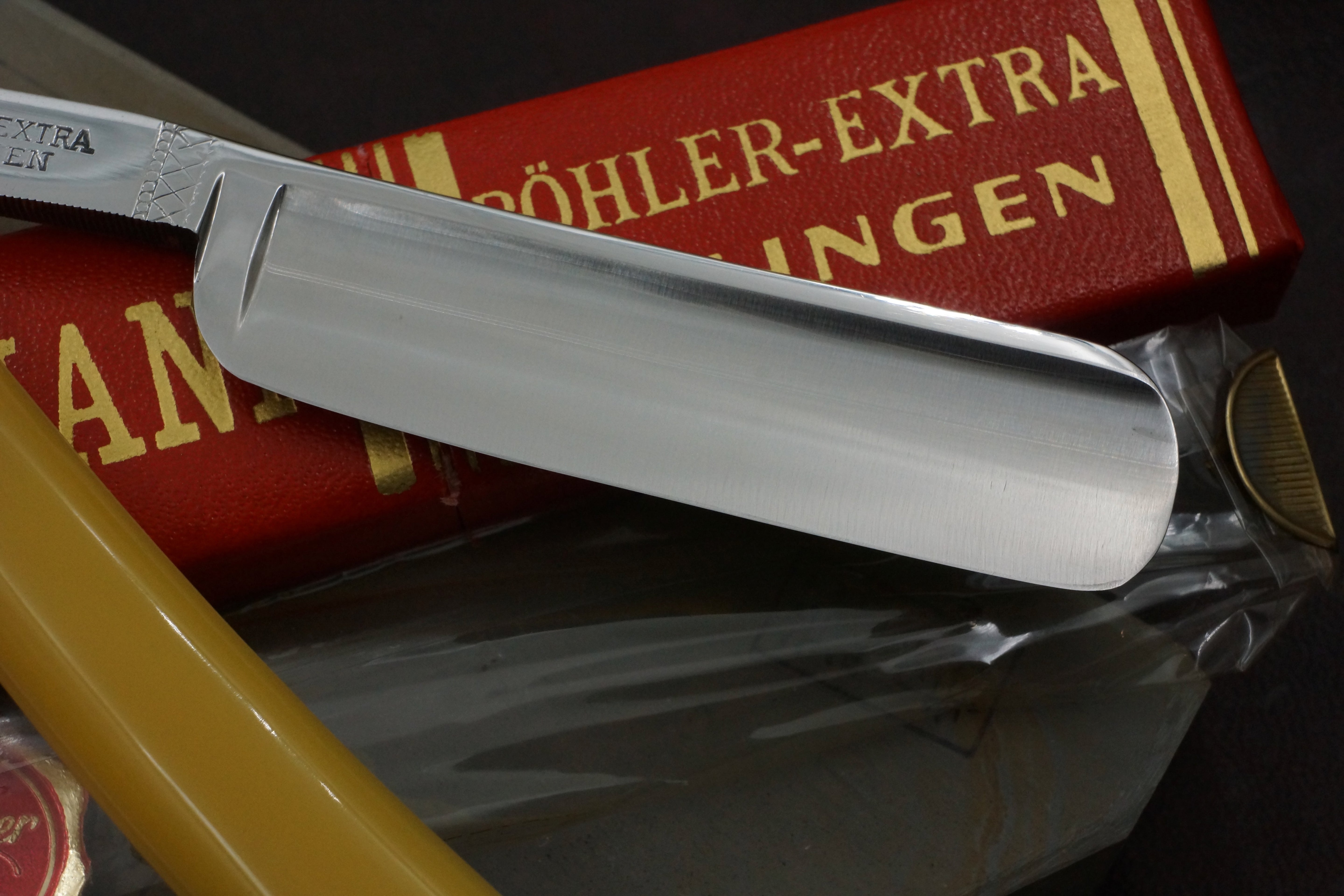 Paul Drees Frankmann 925 - Near Pristine 6/8 Full Hollow Blade - Vintage Solingen Straight Razor - Shave Ready