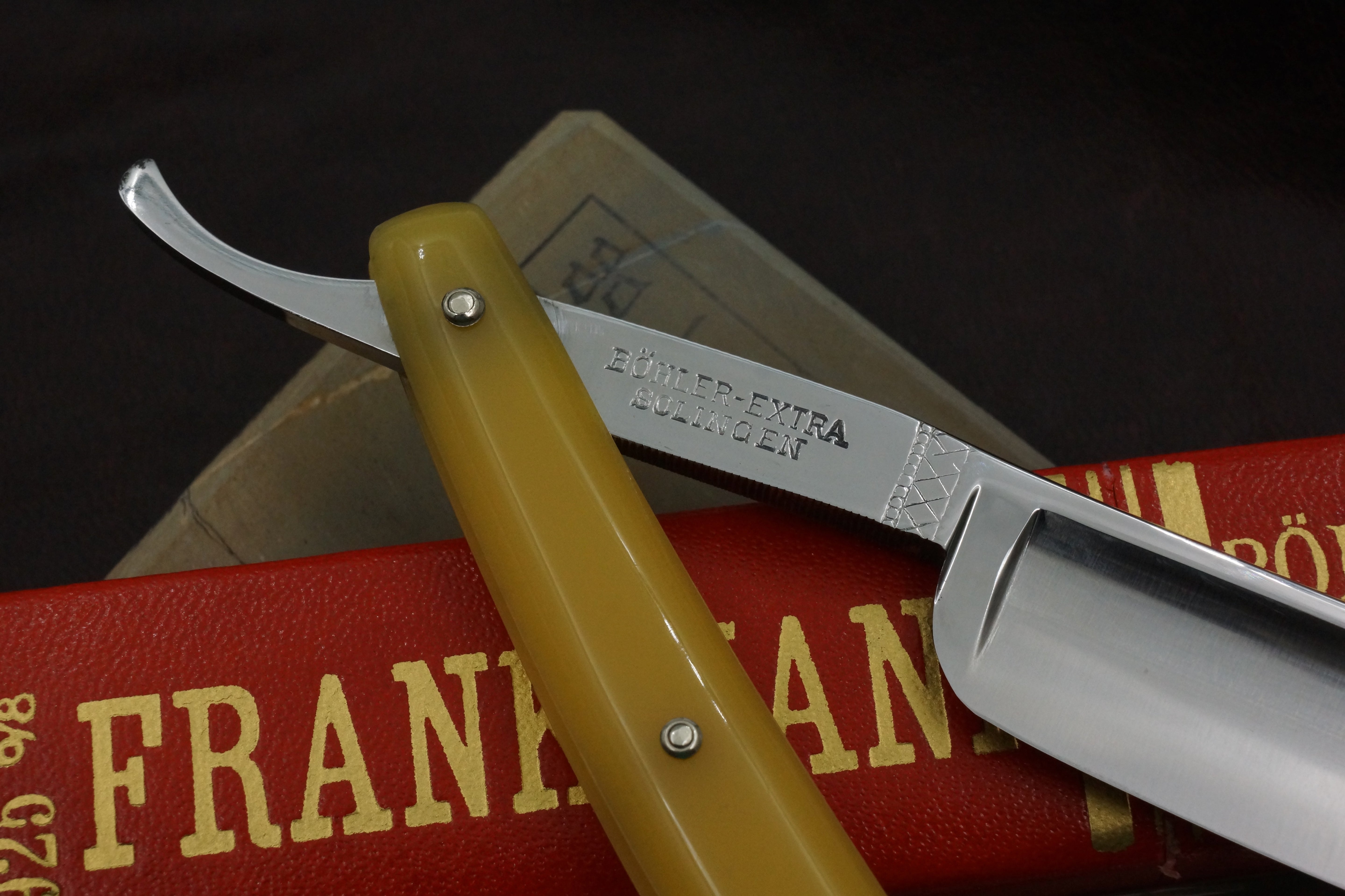 Paul Drees Frankmann 925 - Near Pristine 6/8 Full Hollow Blade - Vintage Solingen Straight Razor - Shave Ready