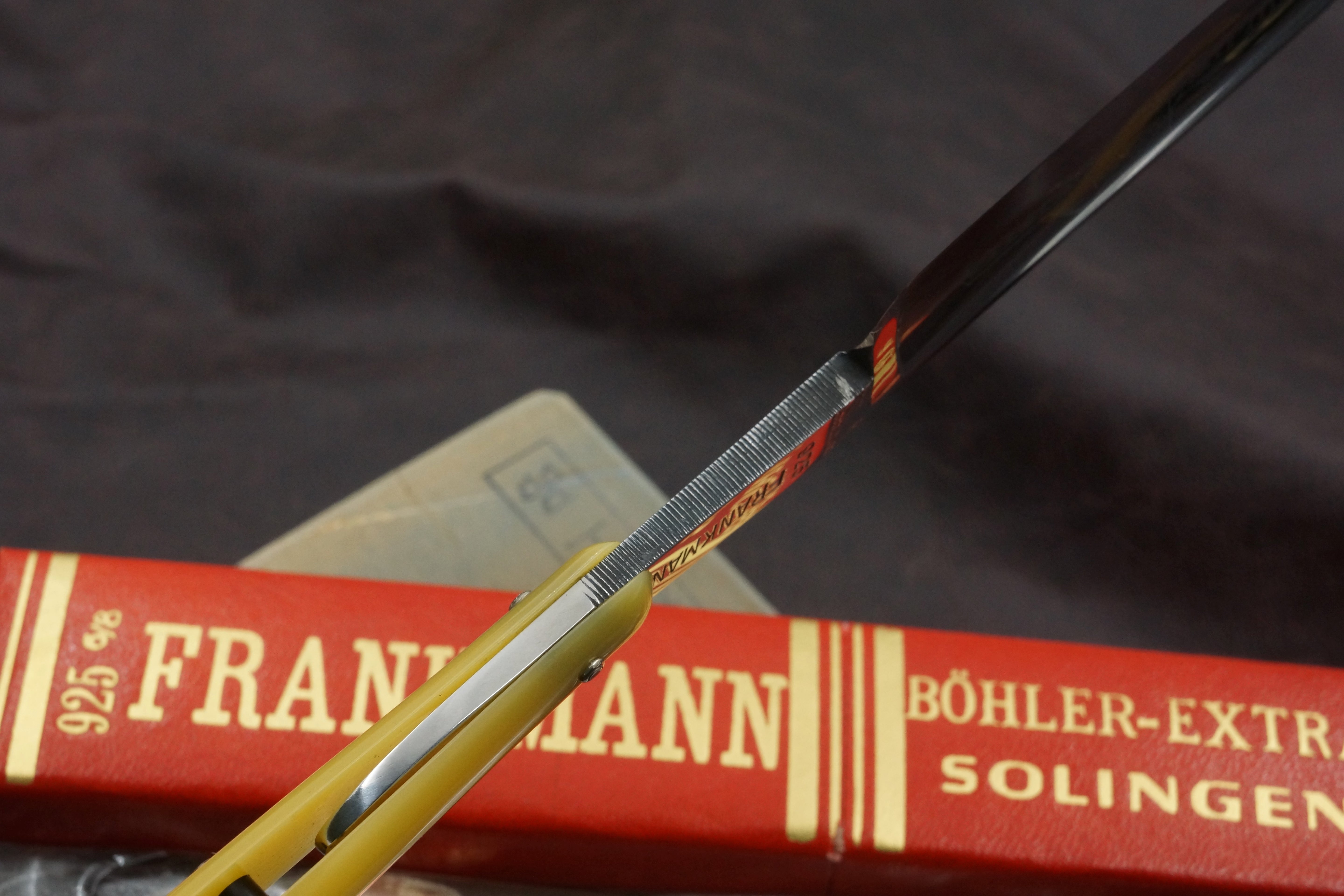 Paul Drees Frankmann 925 - Near Pristine 6/8 Full Hollow Blade - Vintage Solingen Straight Razor - Shave Ready