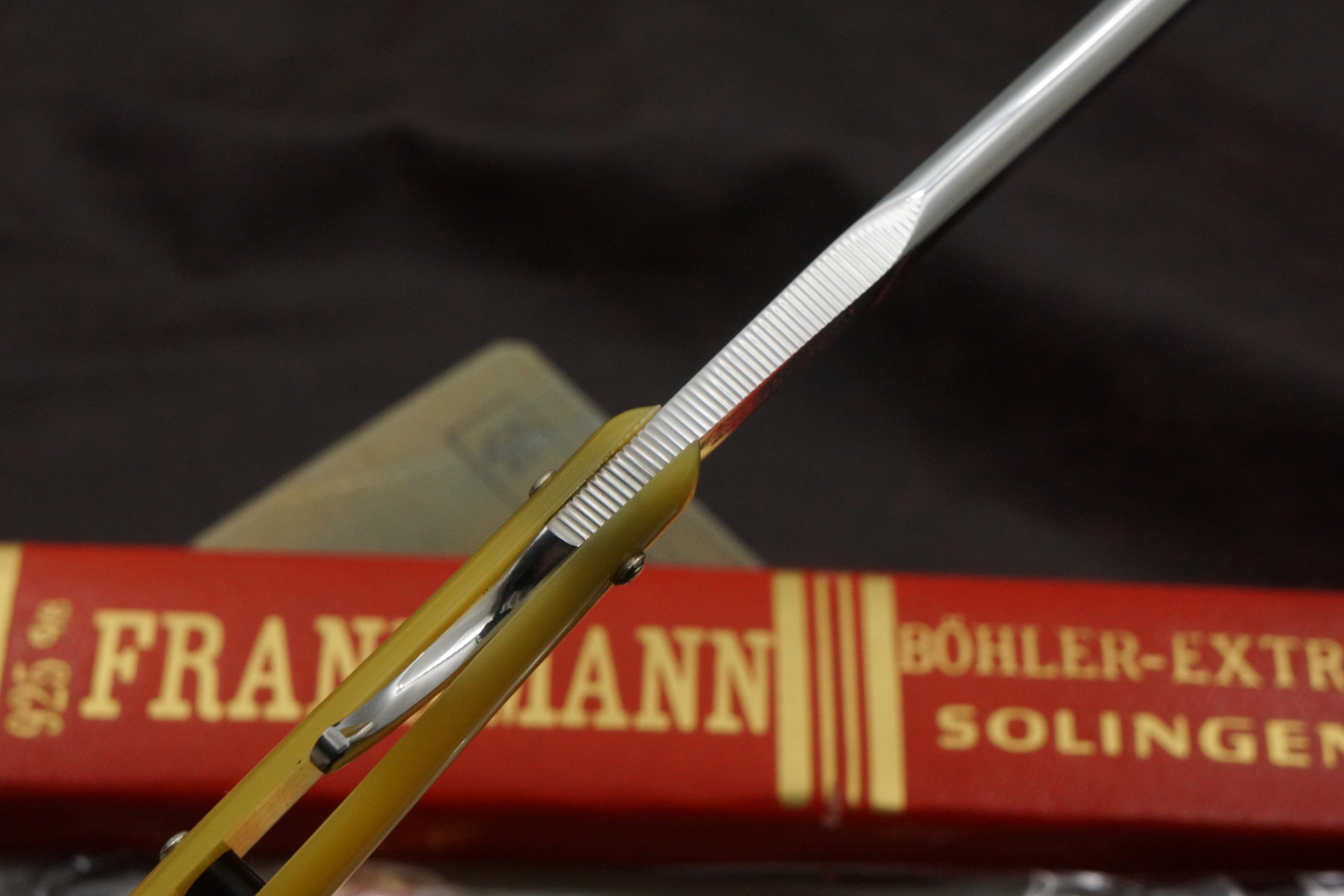 Paul Drees Frankmann 925 - Near Pristine 6/8 Full Hollow Blade - Vintage Solingen Straight Razor - Shave Ready