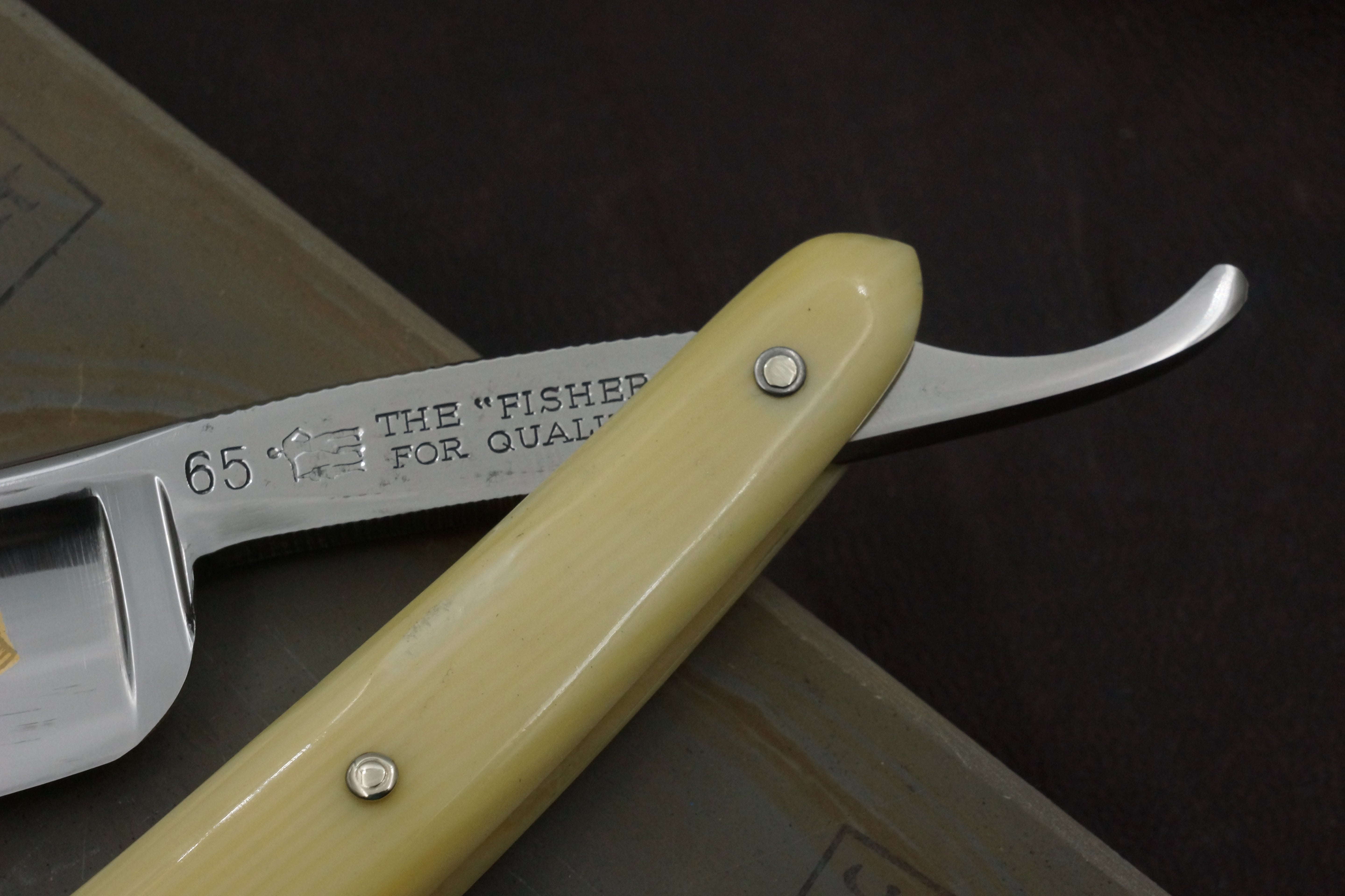 Paul Kohl "The Fisher" - Excellent + 13/16 Full Hollow Blade - Vintage Solingen Straight Razor - Shave Ready