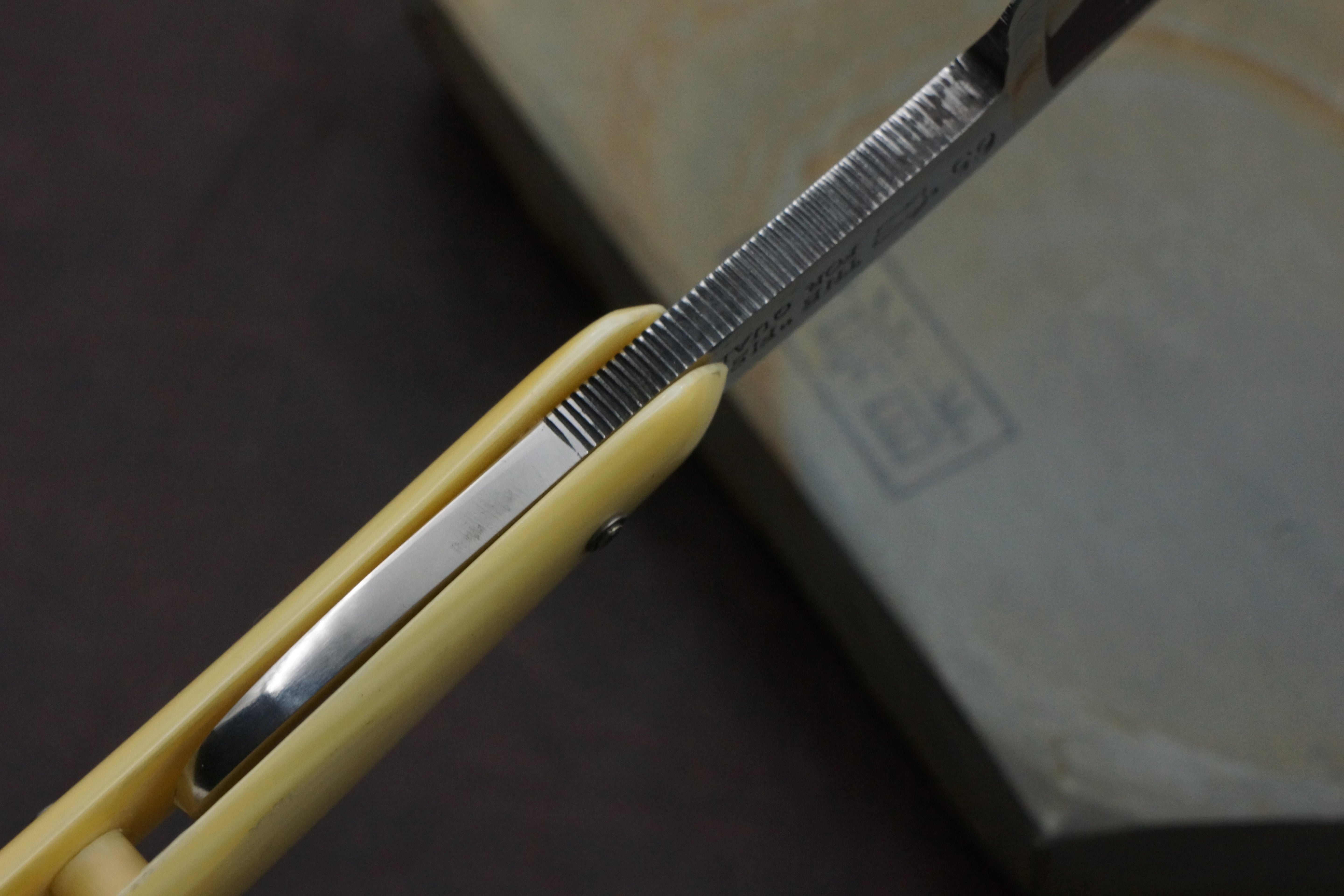 Paul Kohl "The Fisher" - Excellent + 13/16 Full Hollow Blade - Vintage Solingen Straight Razor - Shave Ready