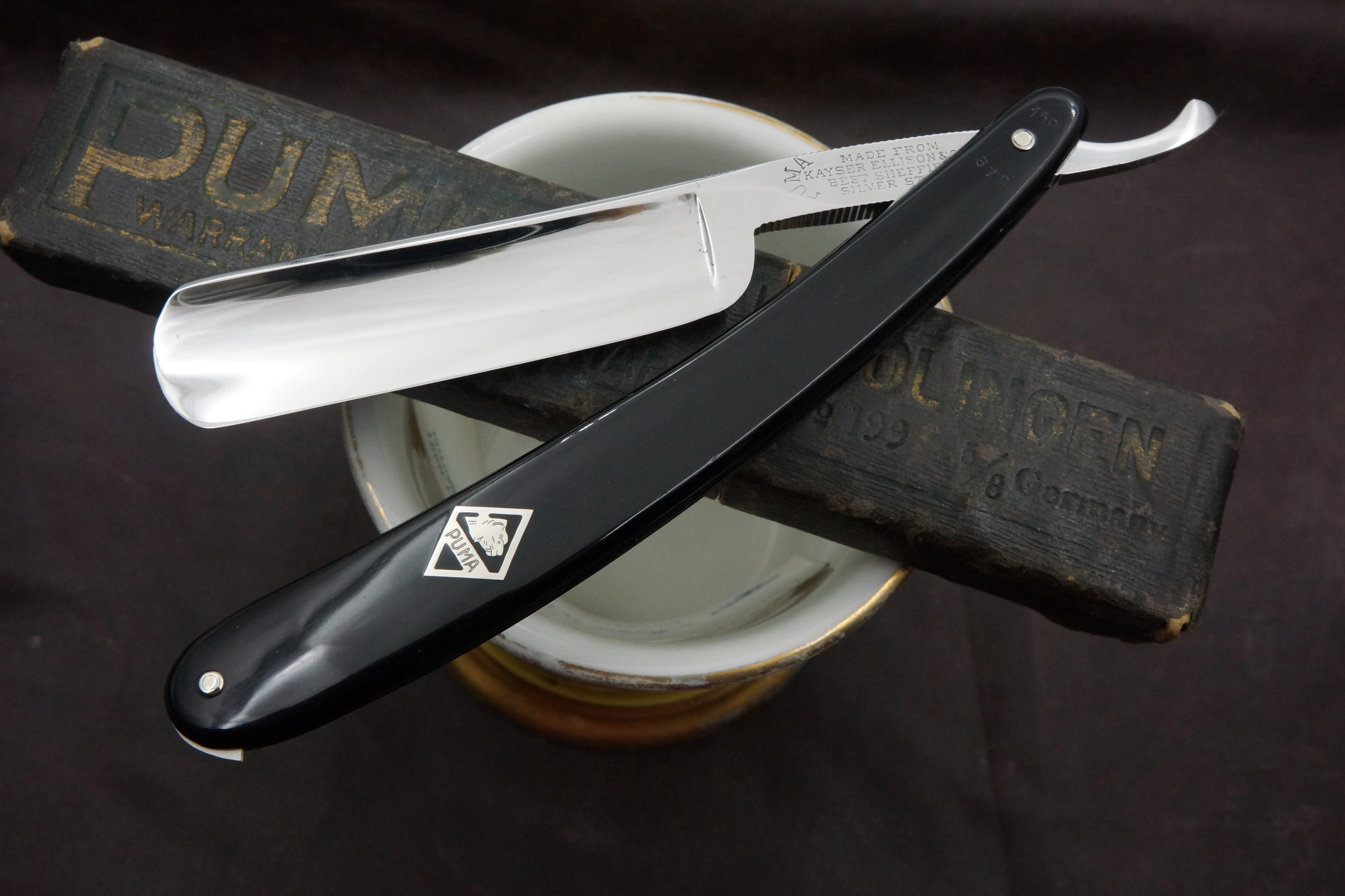 Puma 73 13/16 Near Pristine Vintage Solingen Straight Razor Sh