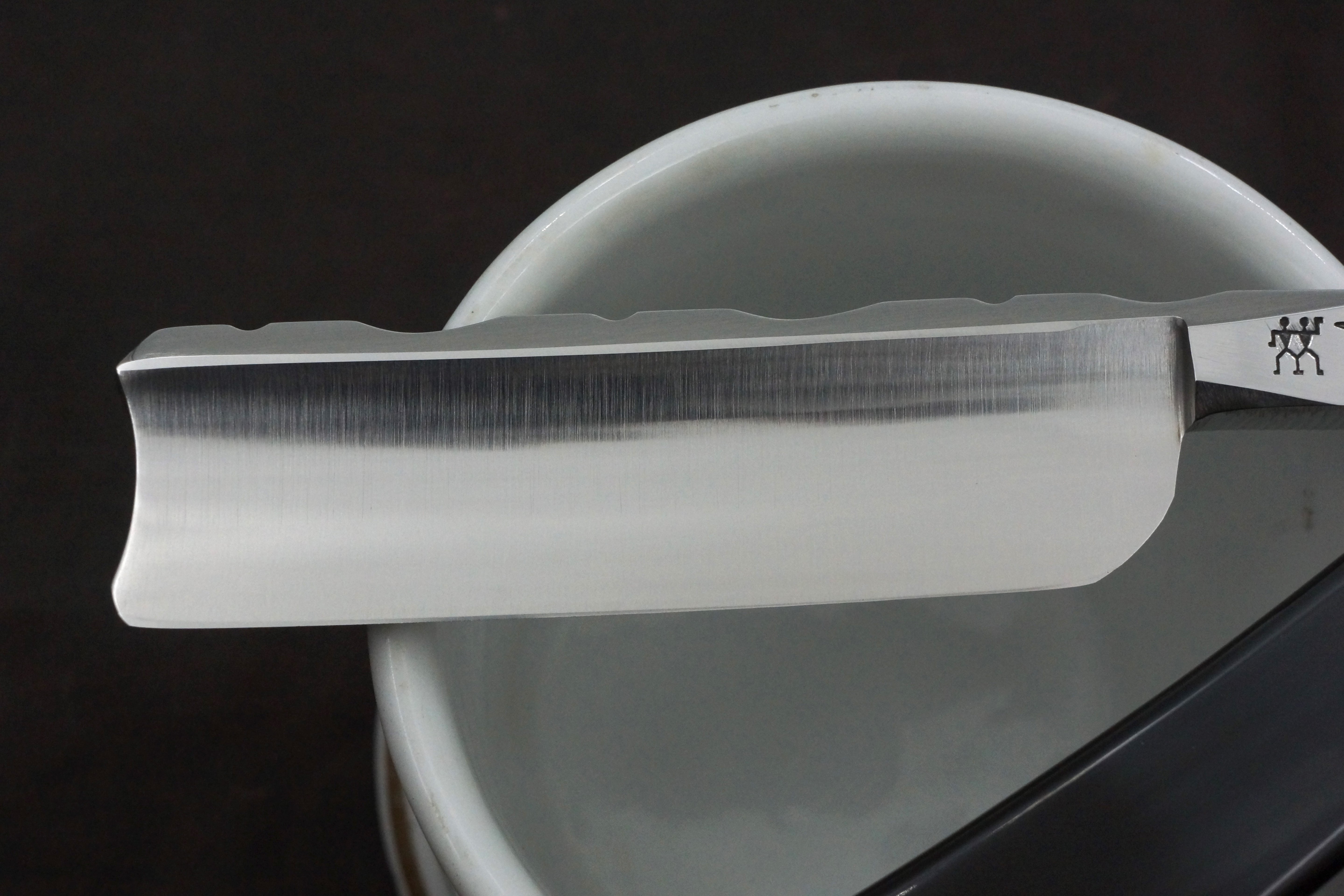 Henckels Friodur 15/16 Worked Spine Fancy Blade - Stainless Steel Full Hollow - Solingen Straight Razor - Shave Ready