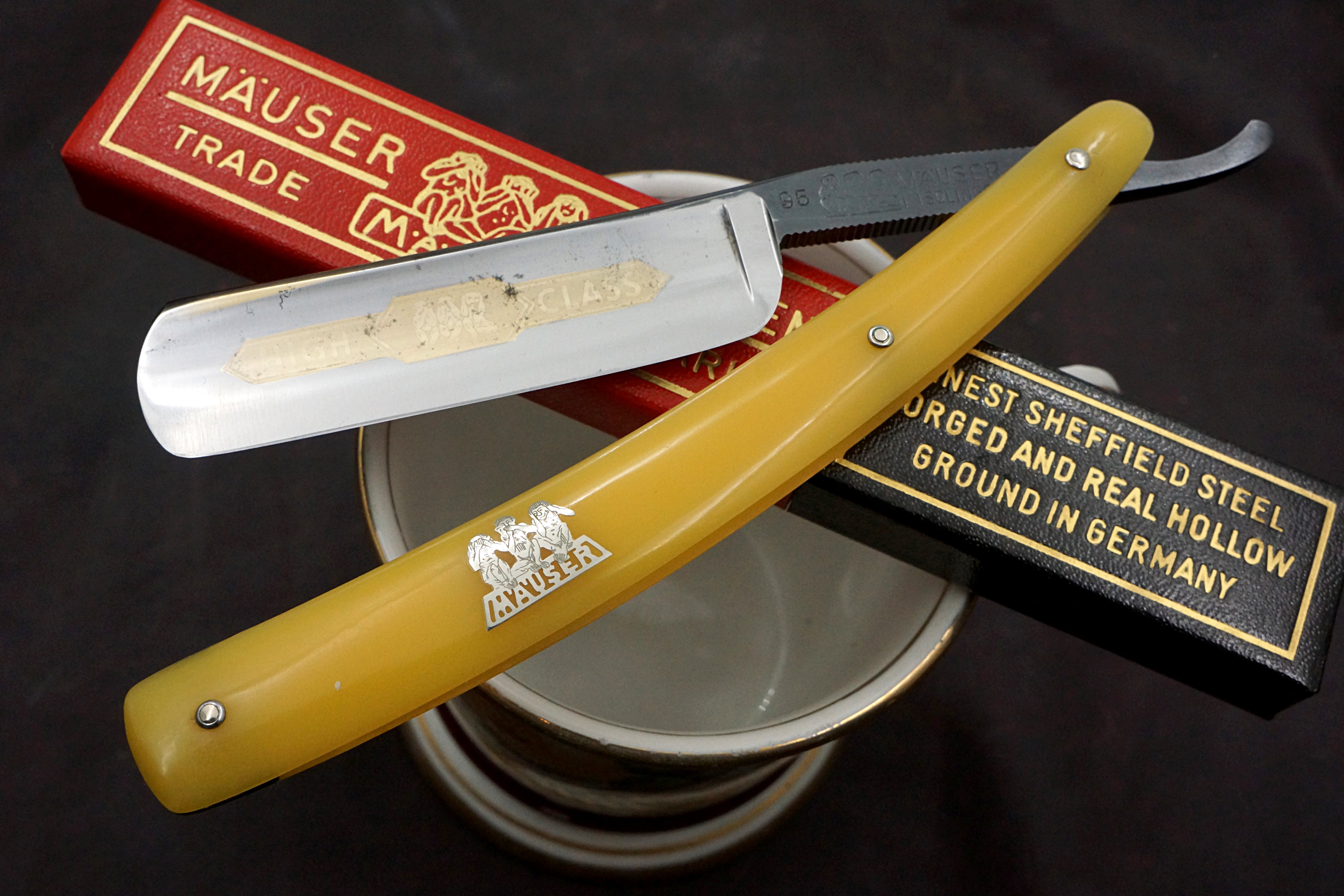 Henckels & Hammesfahr Mauser - Excellent 13/16 Blade - Vintage Solingen Straight Razor - Shave Ready