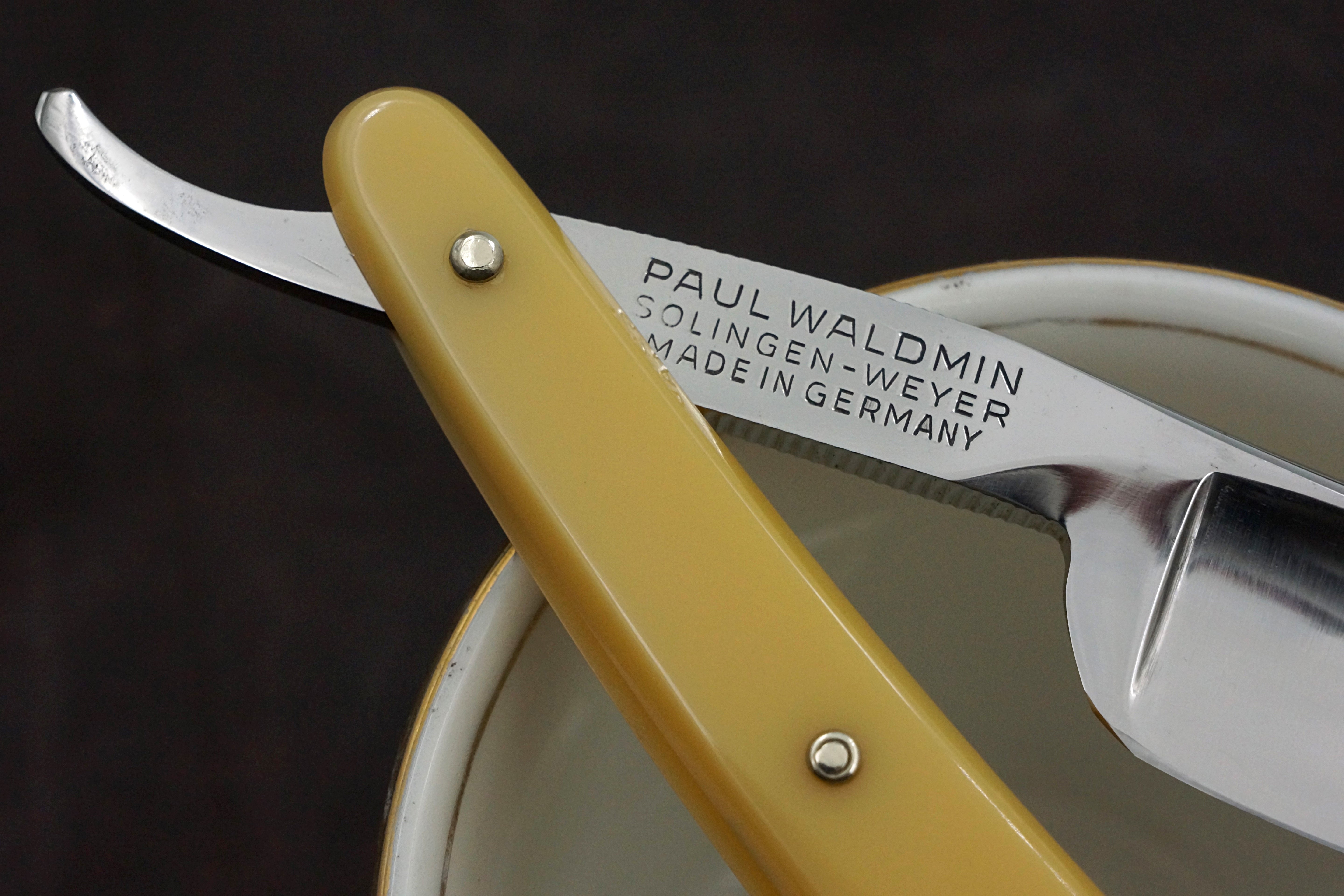 Paul Waldmin 13/16 Full Hollow Blade - Excellent Restored Vintage Solingen Straight Razor - Shave Ready