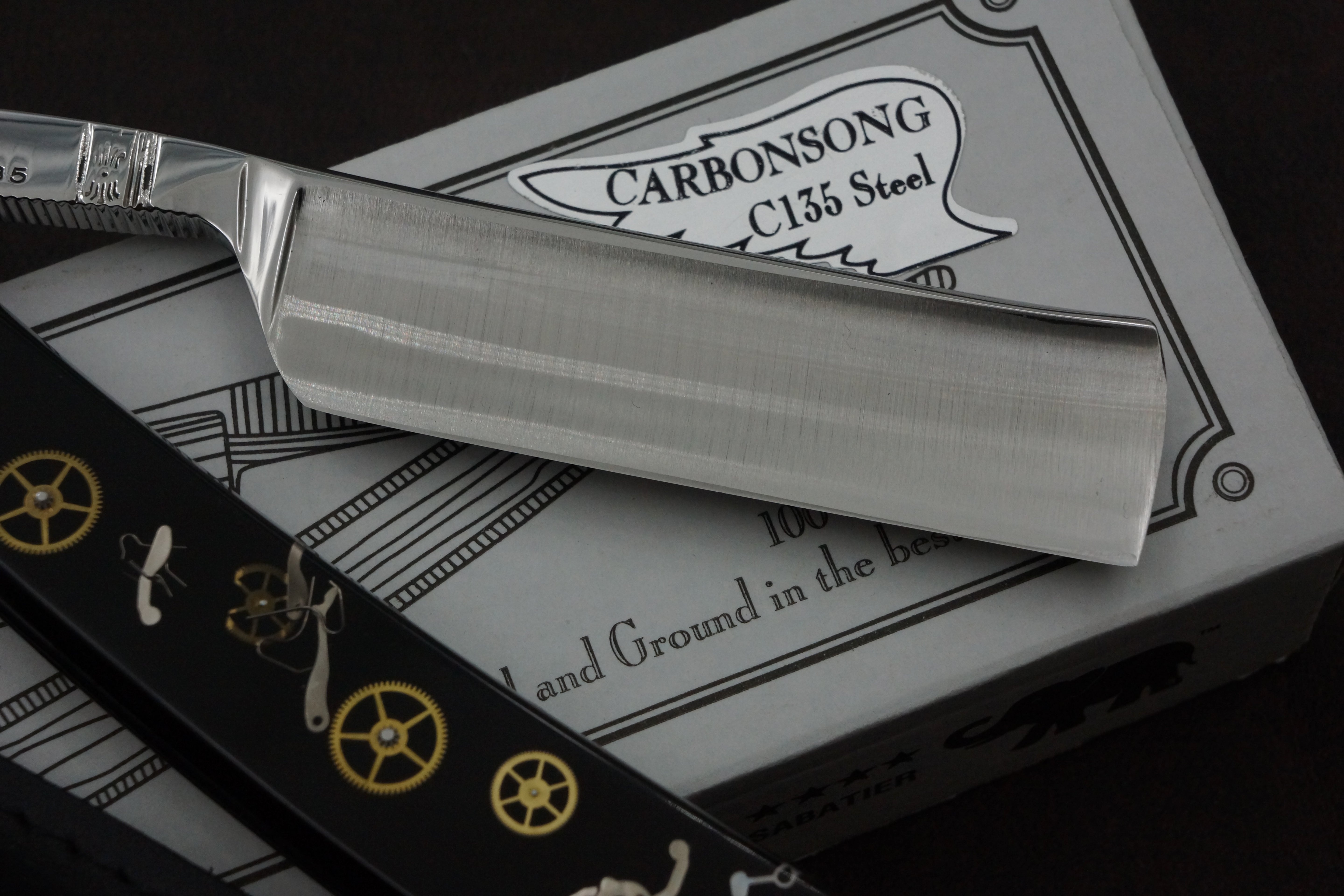 Thiers Issard "Evide Sonnant" 6/8 Full Hollow Blade Mechanism Scales - Preowned French Straight Razor - Shave Ready