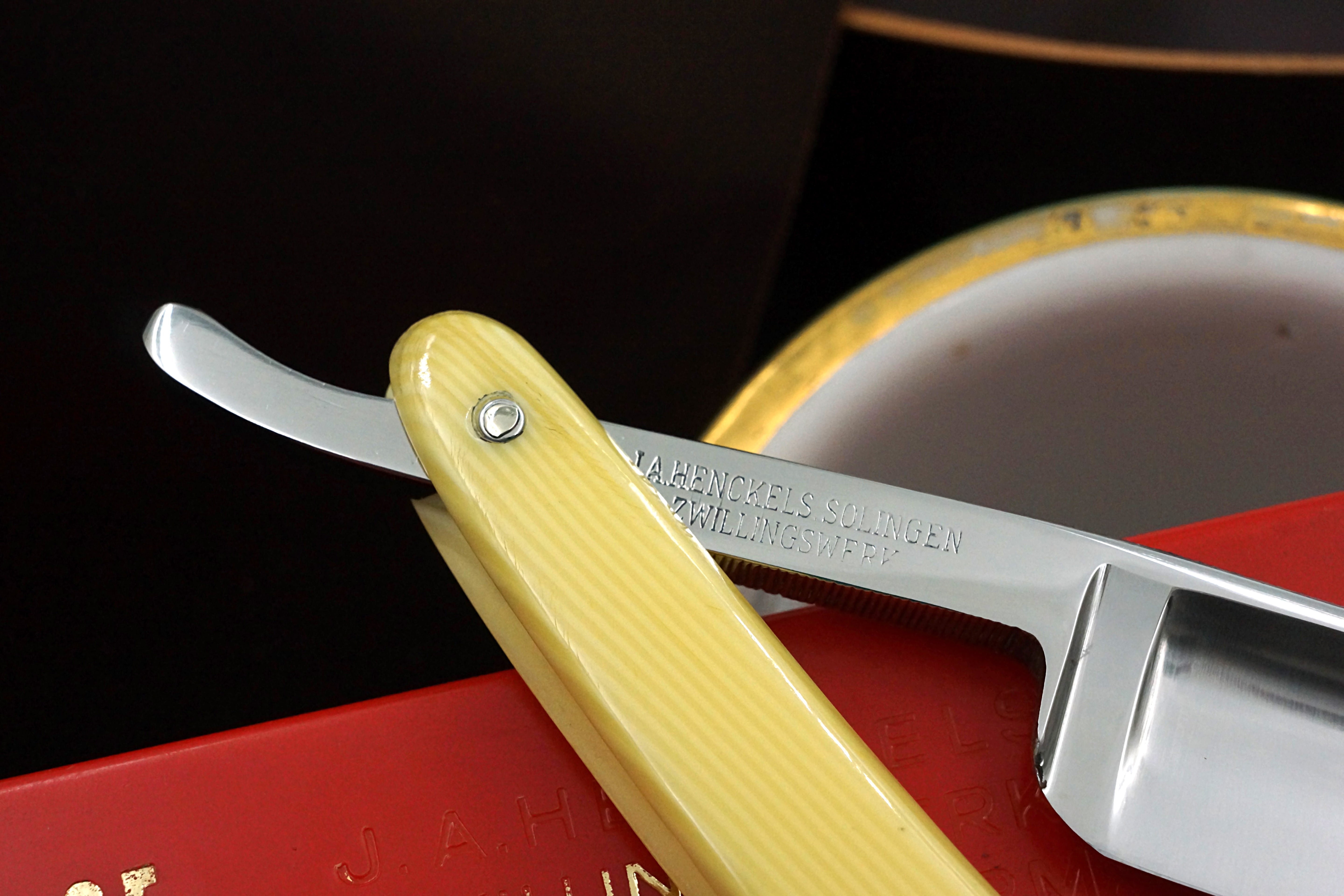 Henckels Friodur No. 472 - 13/16 Excellent Stainless Steel Full Hollow - Solingen Straight Razor - Shave Ready