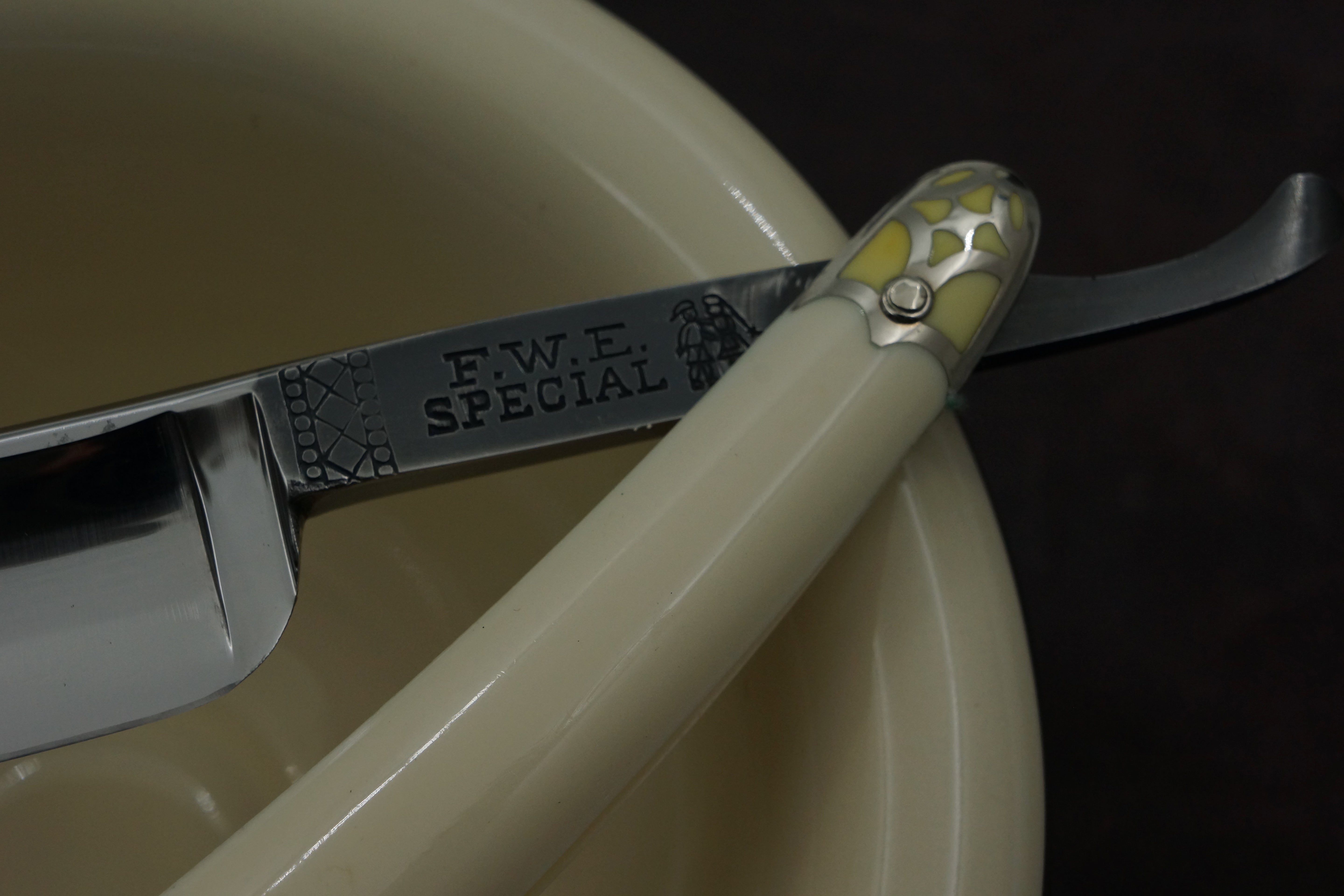 F.W. Engels "FWE Special" - 13/16 Full Hollow Blade - Near Mint Restored Vintage Solingen Straight Razor - Shave Ready