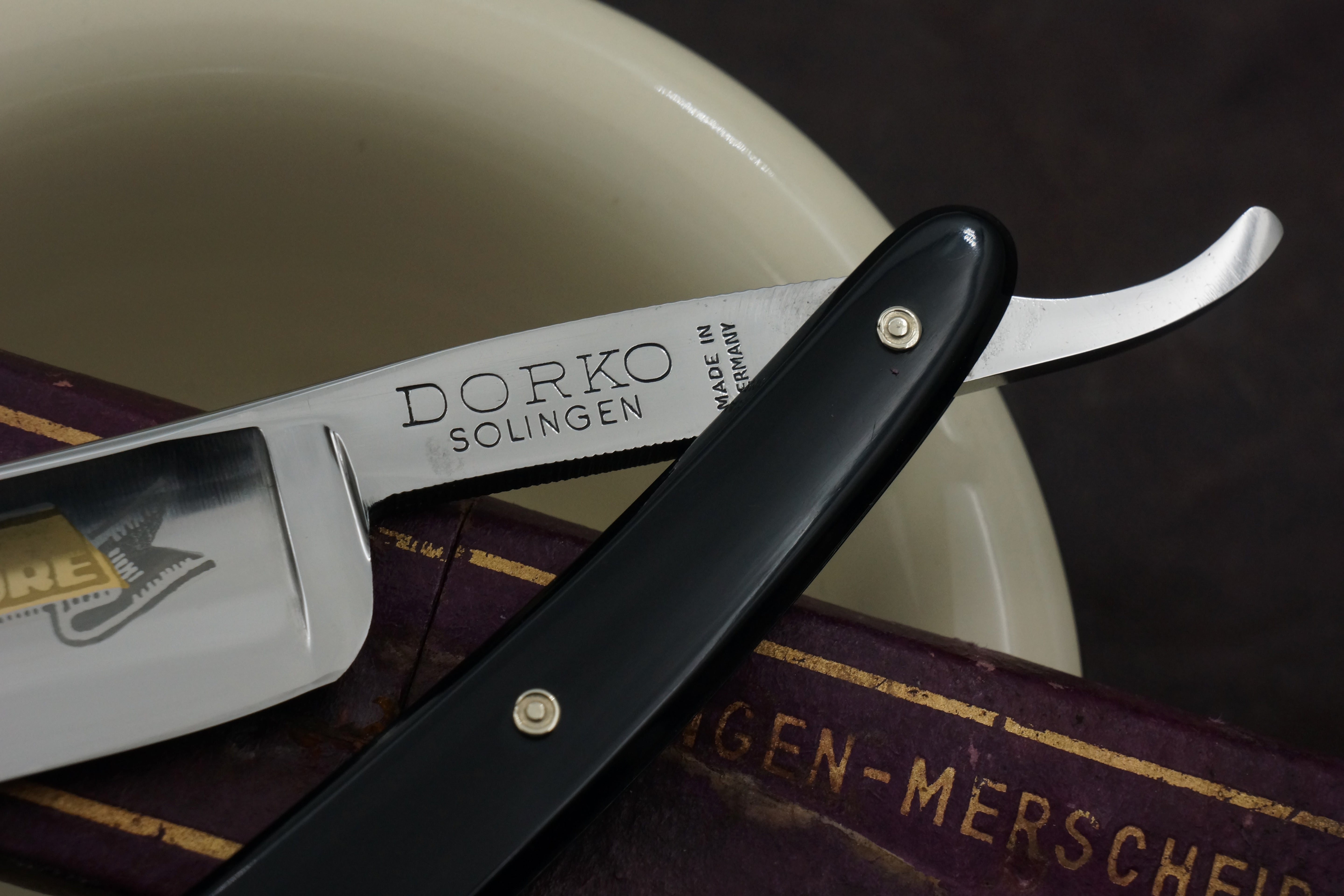 Dorko Near Pristine 13/16 Full Hollow Blade - Solingen Vintage Straight Razor - Shave Ready