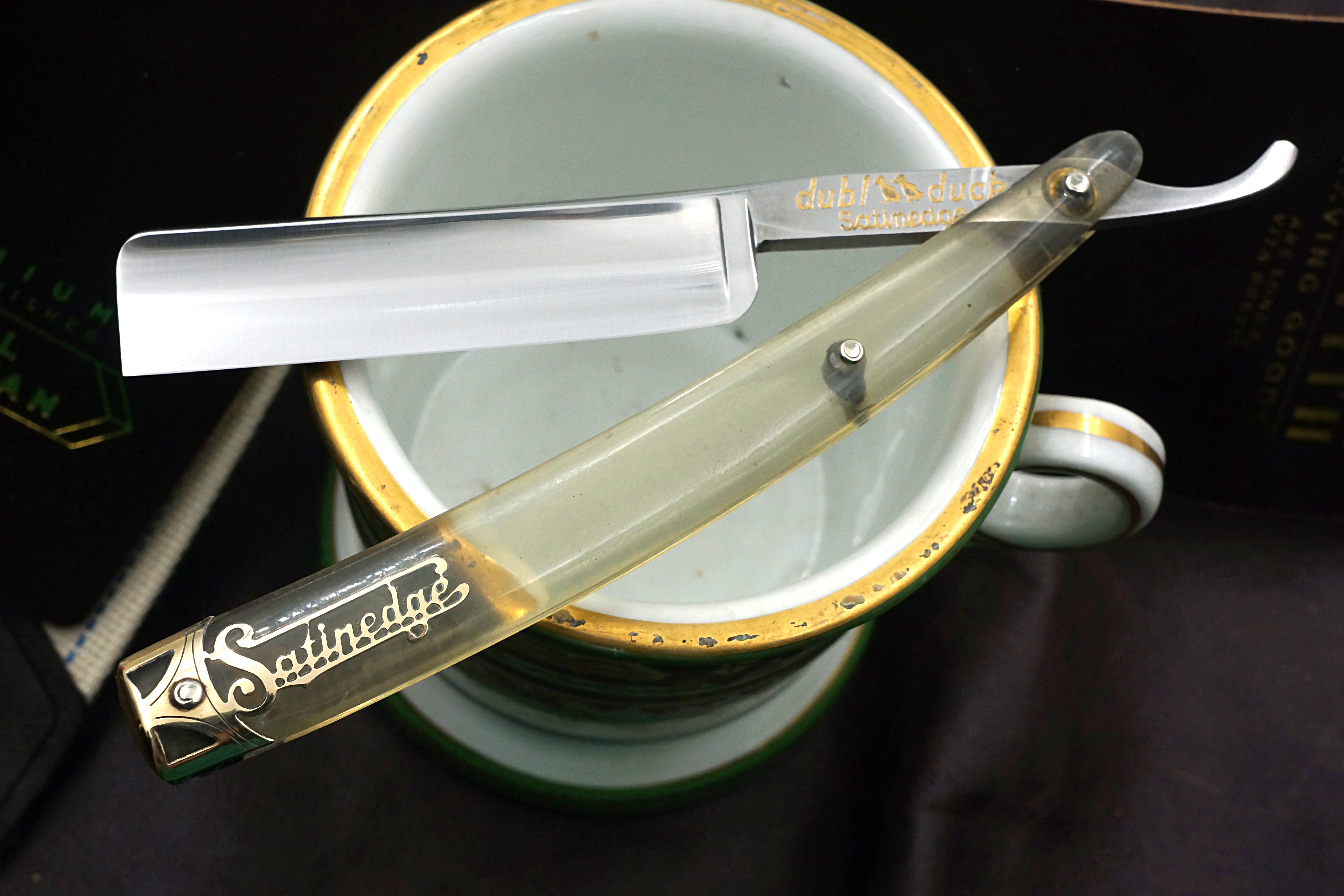 Dubl Duck Satinedge 11/16 Blade - Excellent Vintage Near Pristine Solingen Straight Razor - Shave Ready