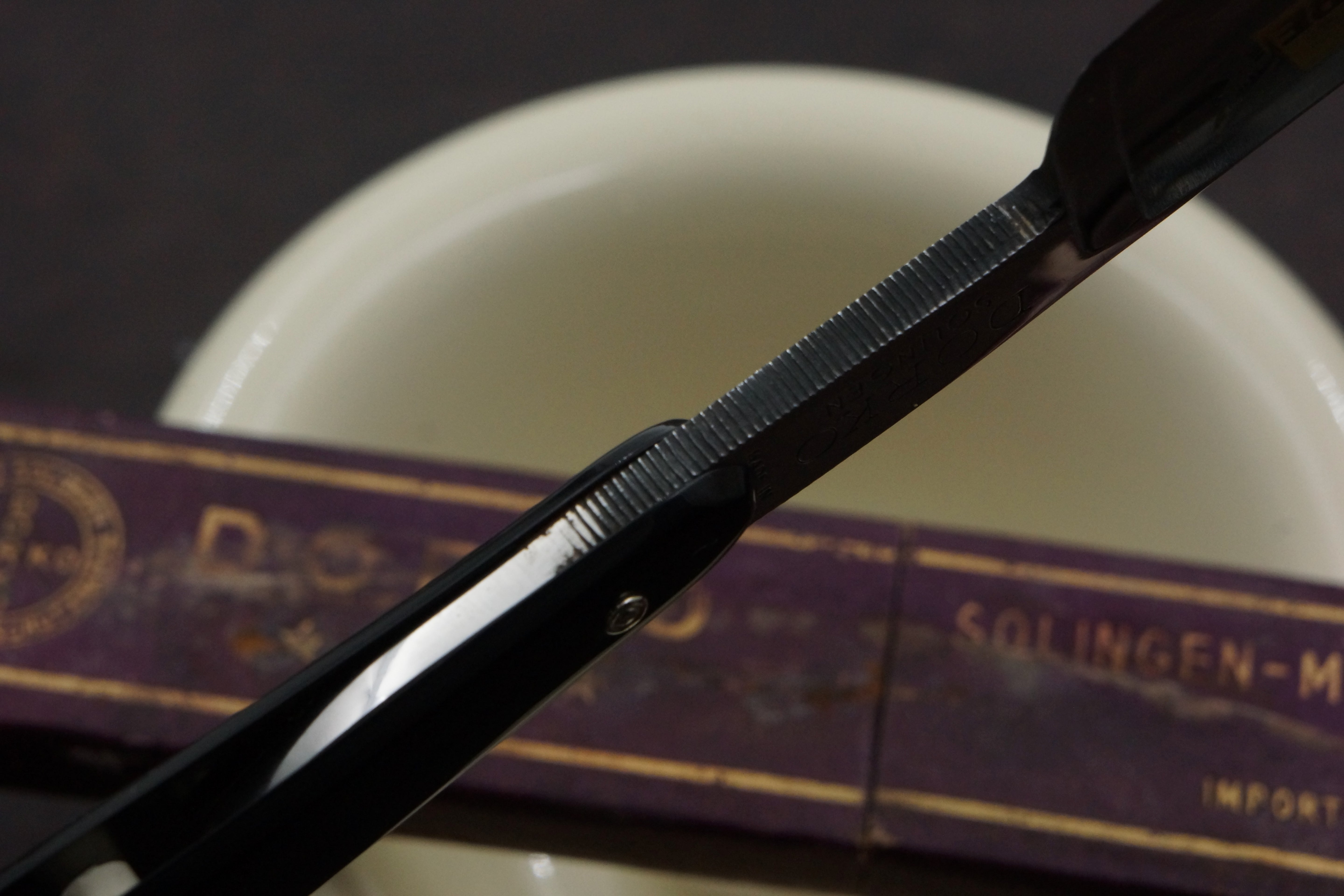 Dorko Near Pristine 13/16 Full Hollow Blade - Solingen Vintage Straight Razor - Shave Ready