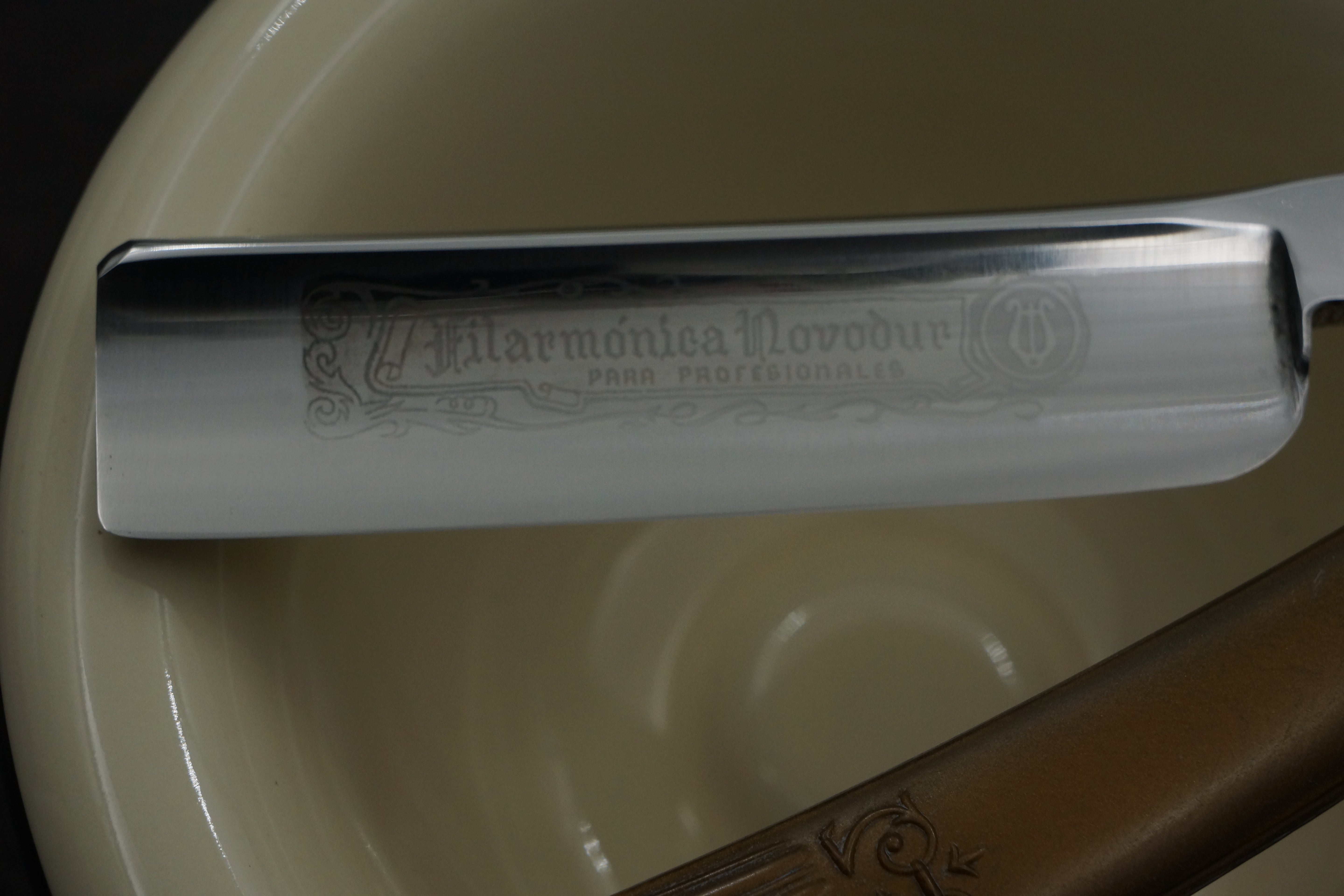 Filarmonica JMP No. 13 Novodur 6/8 Full Hollow Blade - Excellent Restored Vintage Spanish Straight Razor - Shave Ready
