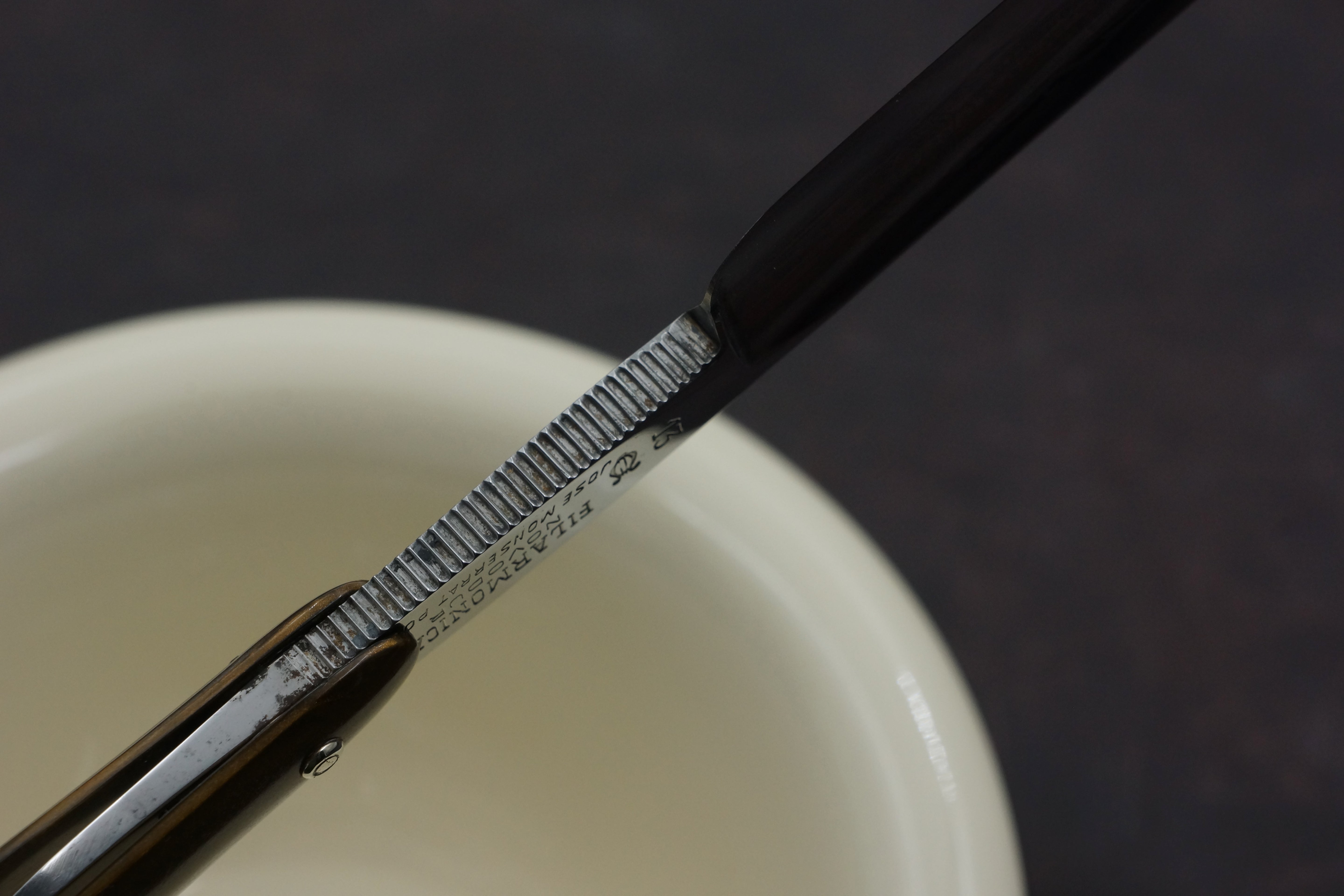 Filarmonica JMP No. 13 Novodur 6/8 Full Hollow Blade - Excellent Restored Vintage Spanish Straight Razor - Shave Ready