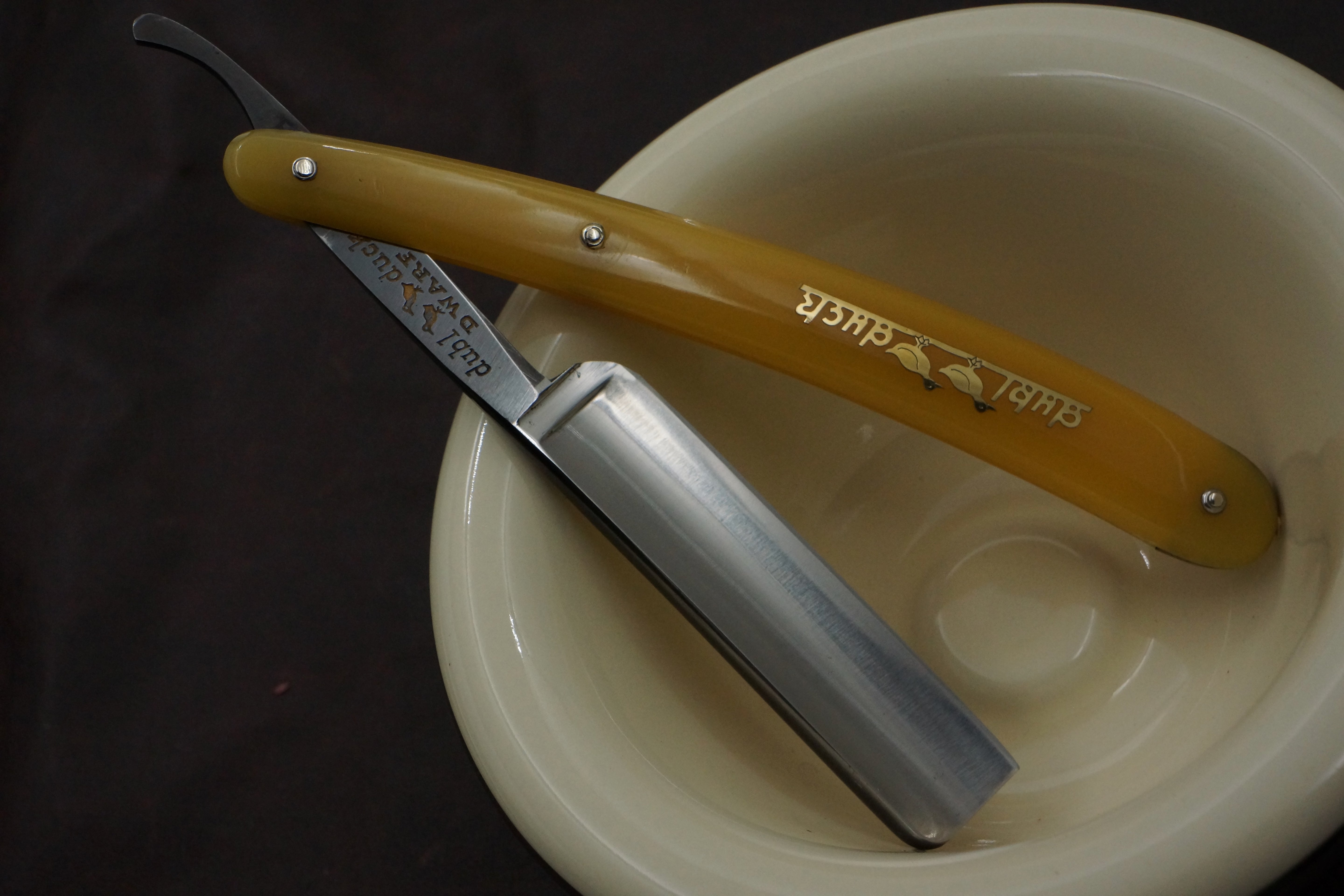 Dubl Duck Dwarf 5/8 Blade - Excellent Vintage Solingen Straight Razor - Shave Ready
