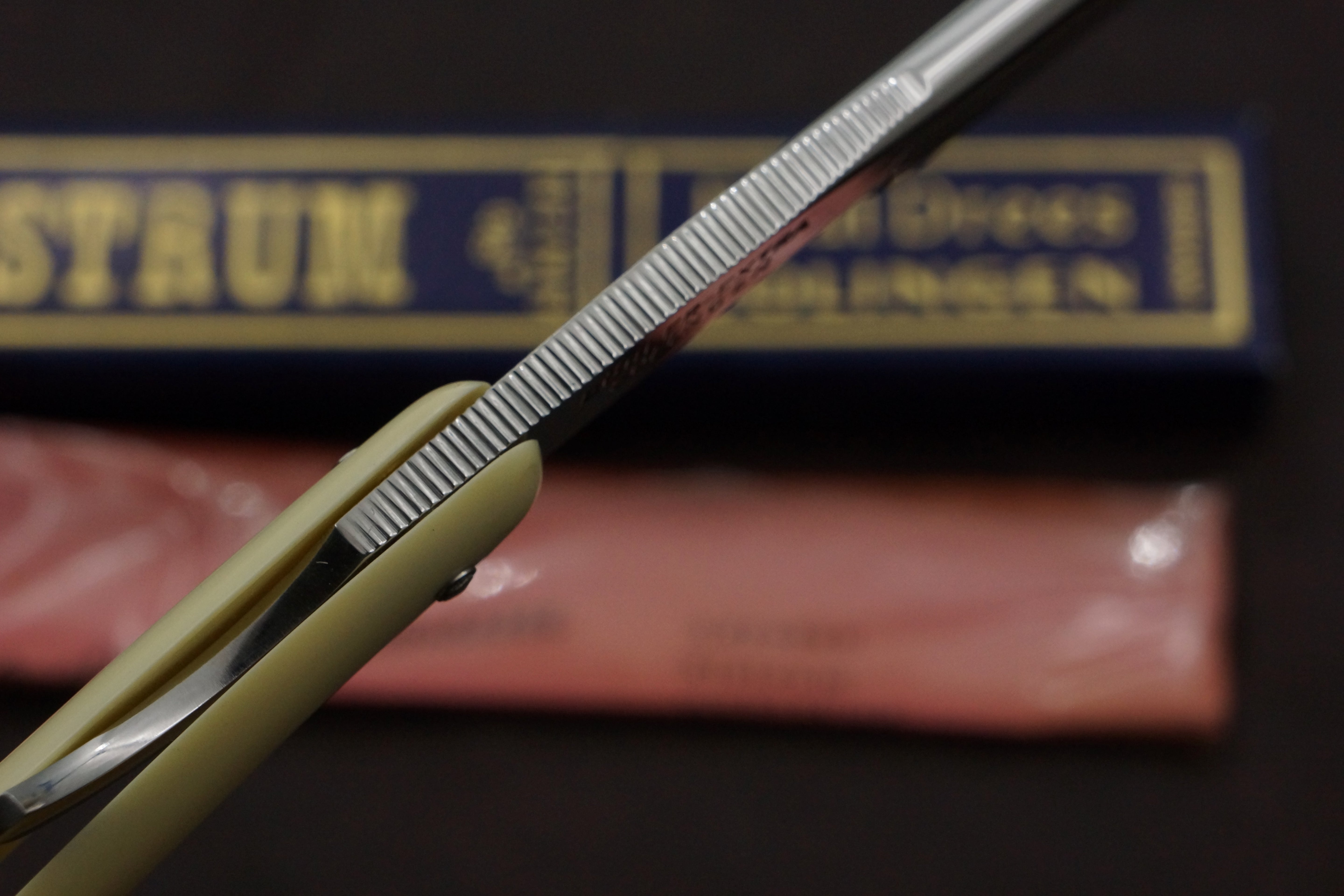 Paul Drees "Sistrum" - NOS 6/8-13/16 Full Hollow Blade - NOS Vintage Solingen Straight Razor