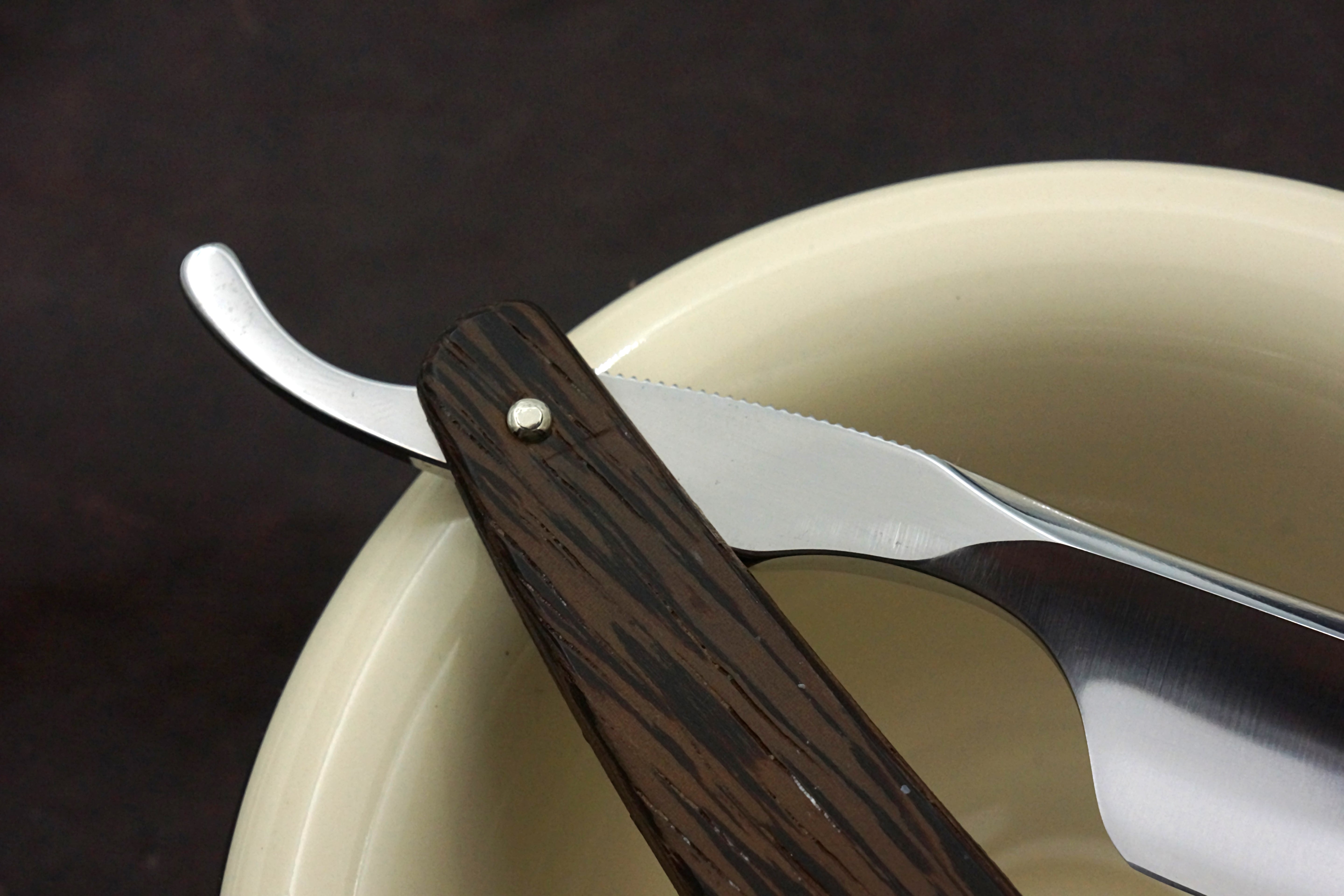 Boker "The Celebrated" 6/8 Full Hollow Blade with Wenge Scales - Preowned Solingen Straight Razor - Shave Ready