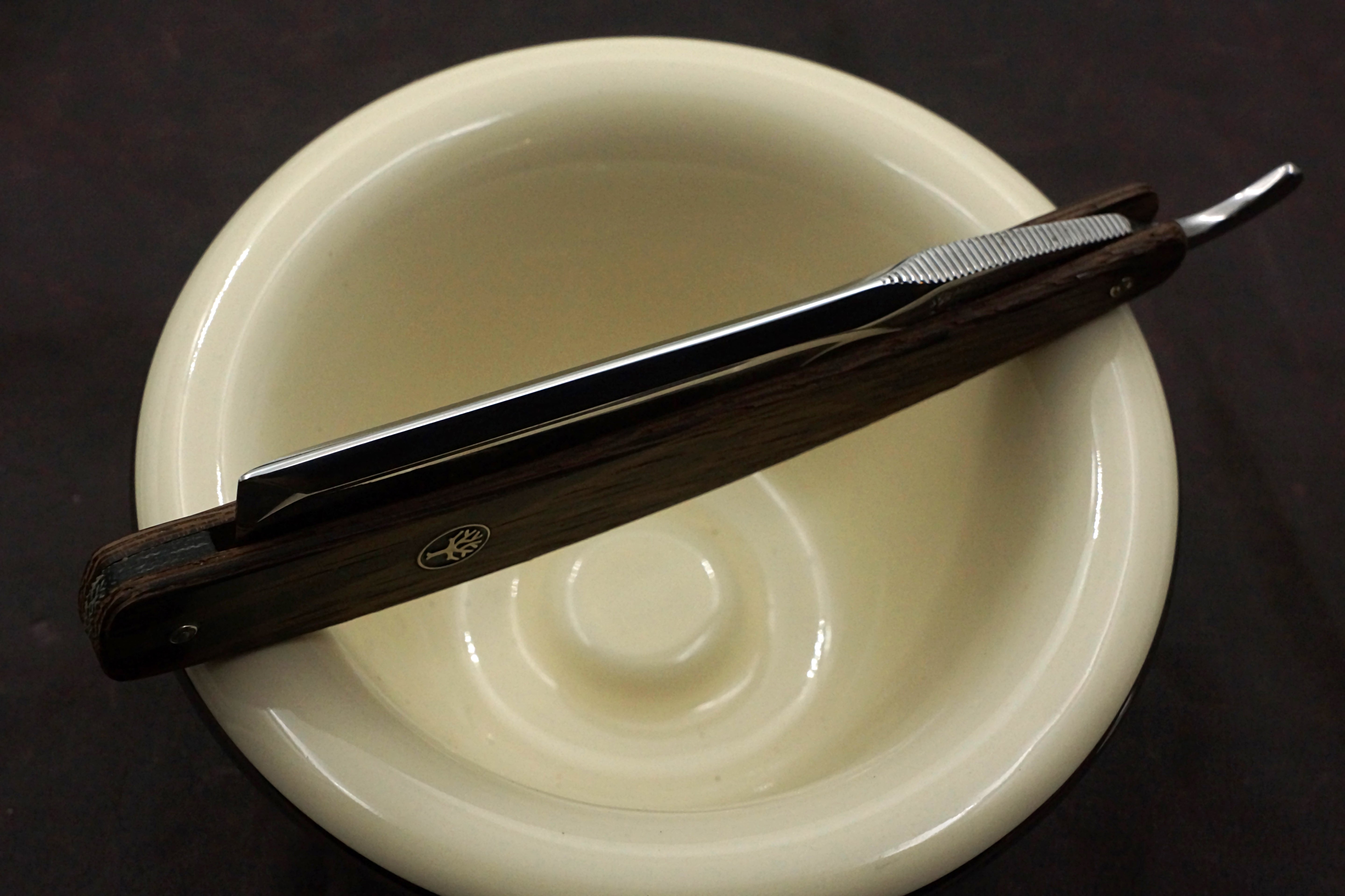 Boker "The Celebrated" 6/8 Full Hollow Blade with Wenge Scales - Preowned Solingen Straight Razor - Shave Ready
