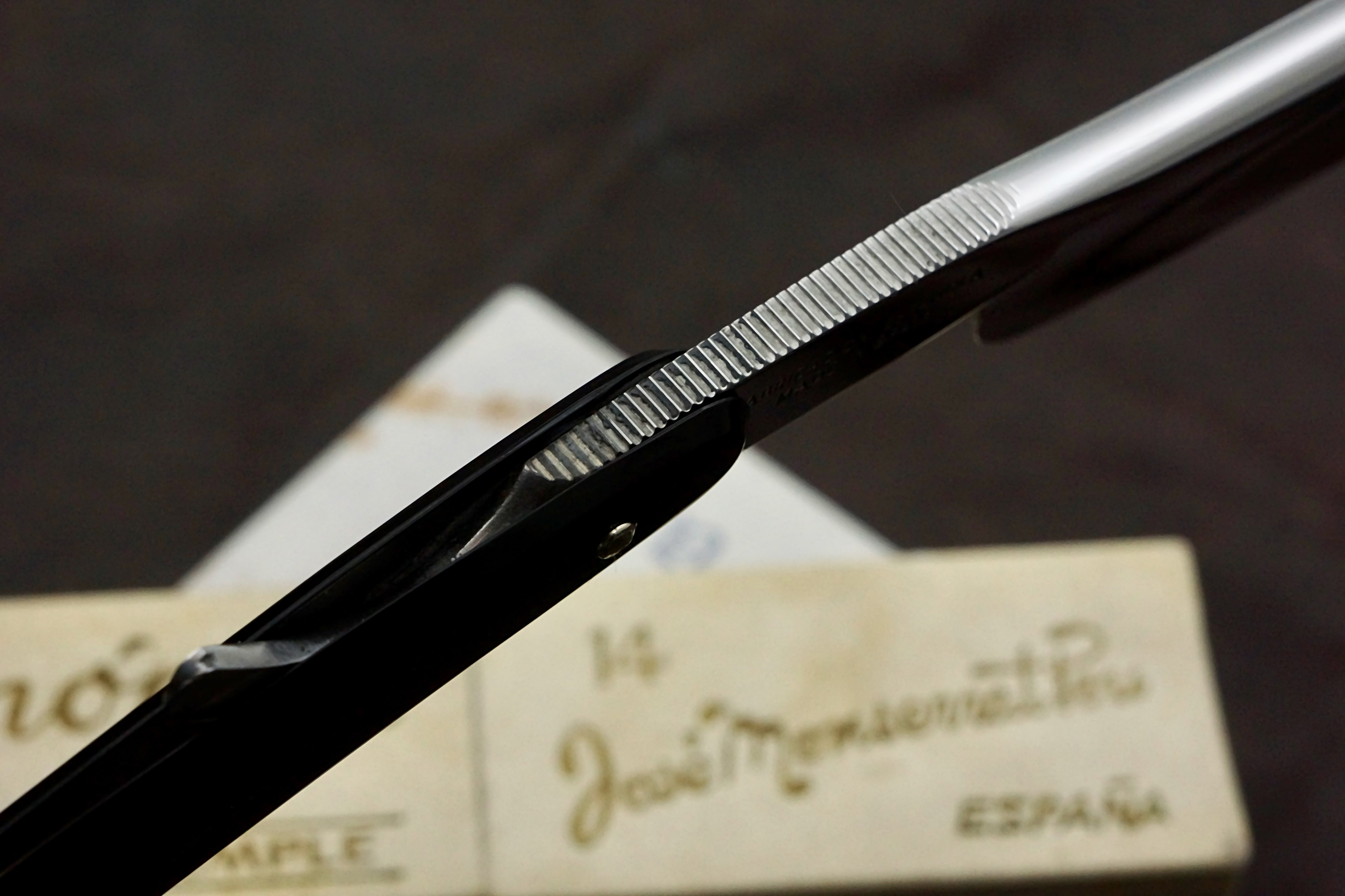 Filarmonica JMP Doble Temple No. 14 15/16" Full Hollow Blade - Near Mint Vintage Spanish Straight Razor - Shave Ready