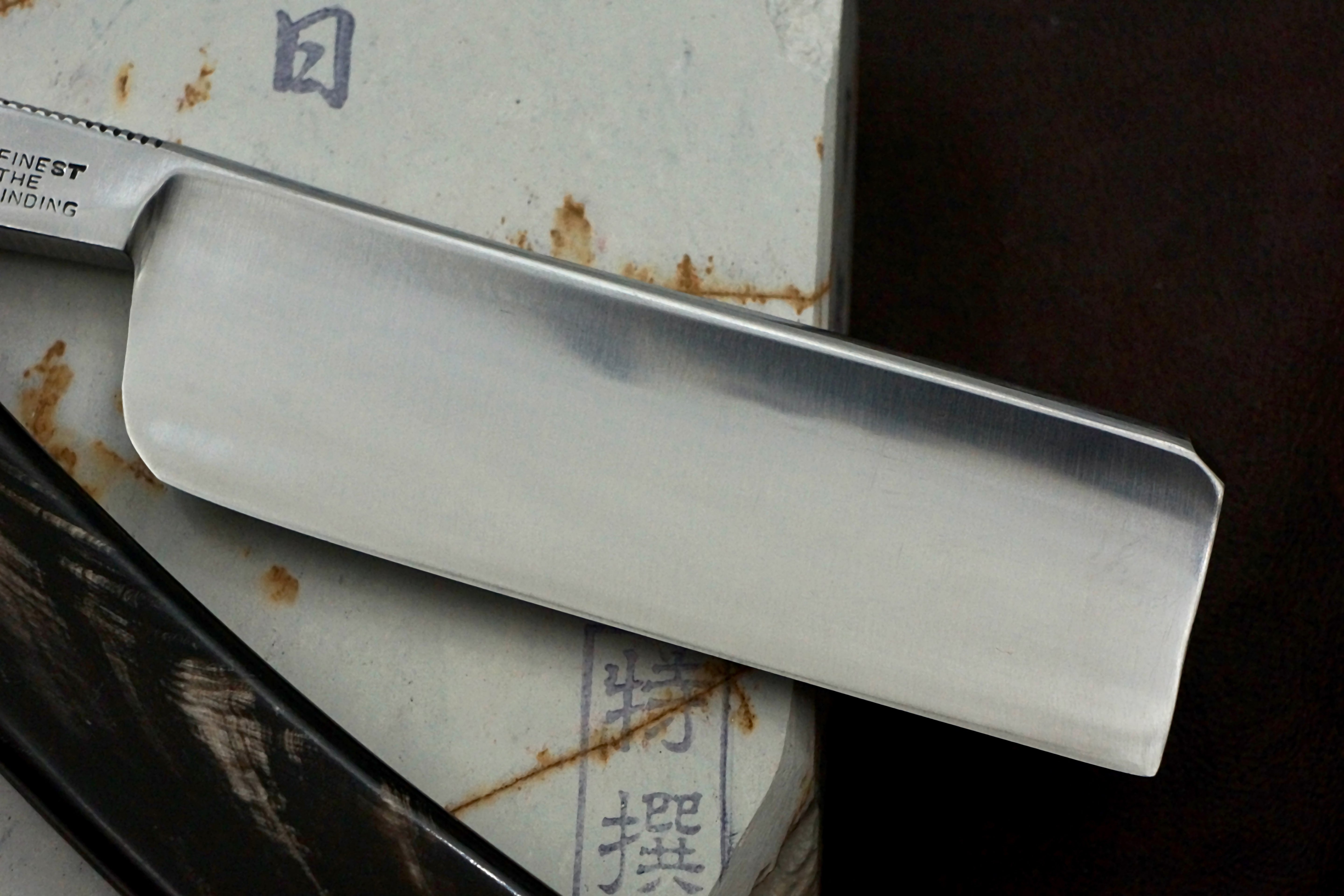 Schulze No. 14 15/16 Full Hollow - Solingen Straight Razor with Horn Scales - Shave Ready