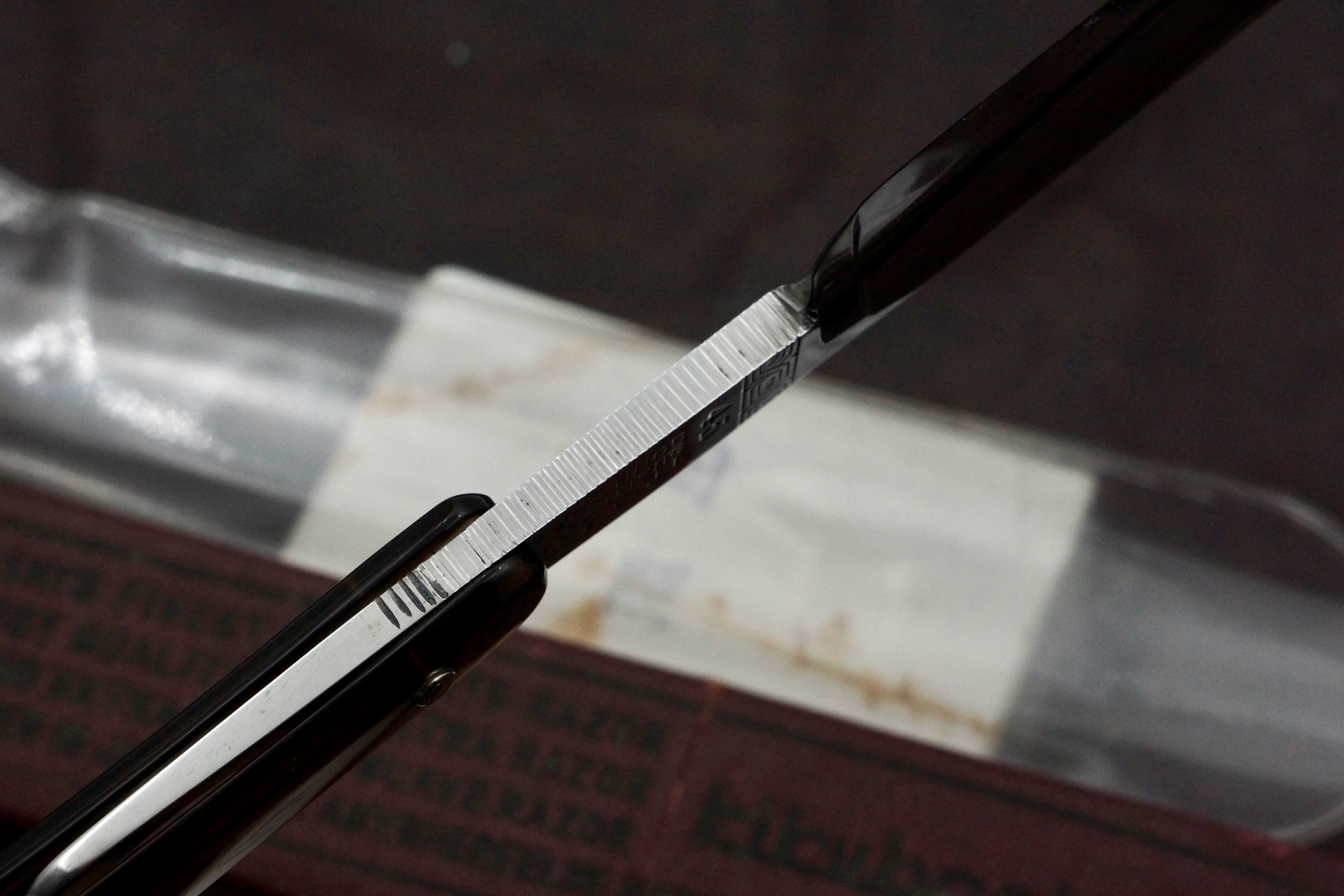 Kikuboshi No. 45 6/8 Full Hollow Blade - Gorgeous Near Mint Vintage Japanese Straight Razor - Shave Ready