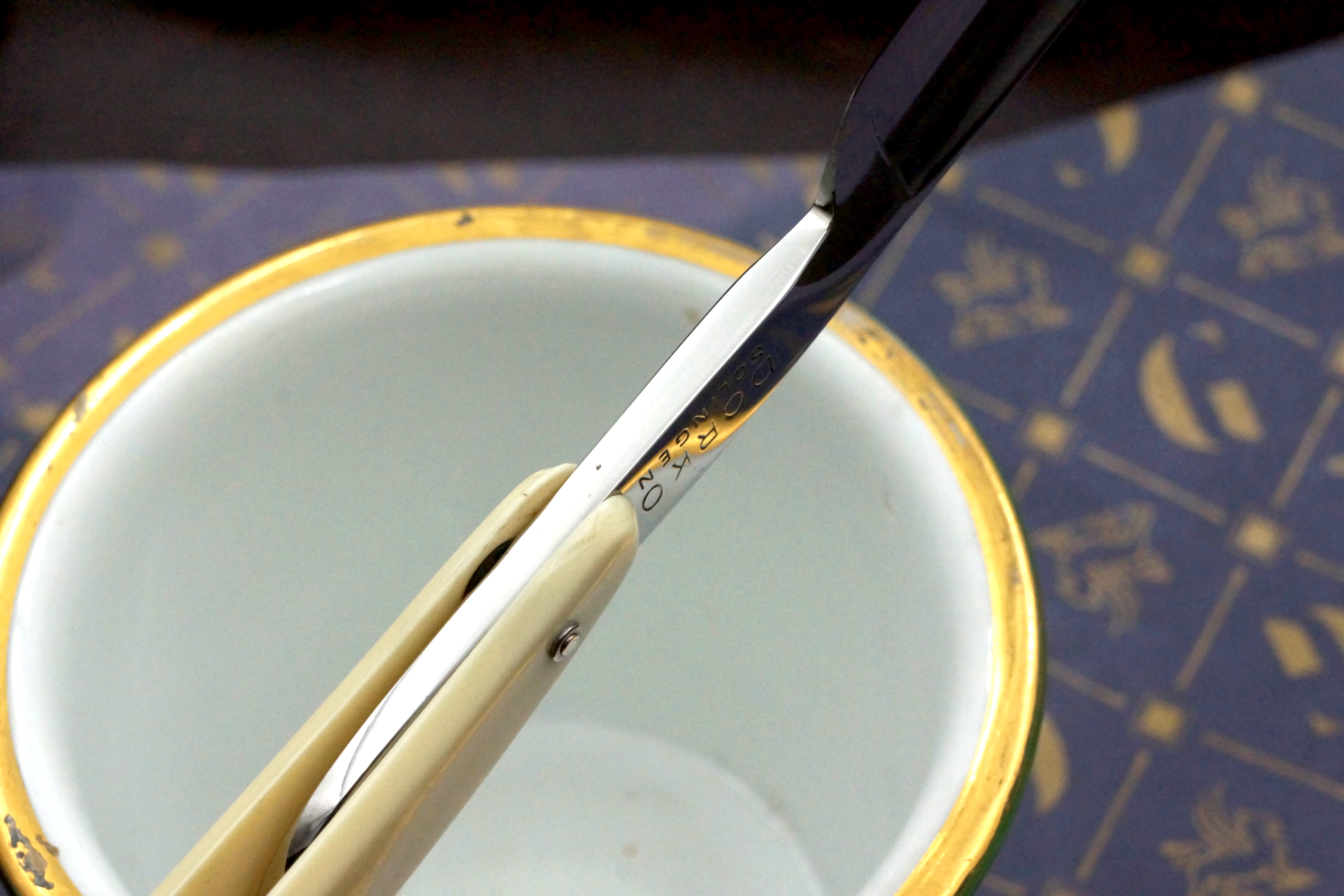 Dorko - Near Pristine 13/16 Full Hollow Shoulderless Blade - Vintage Solingen Straight Razor - Shave Ready