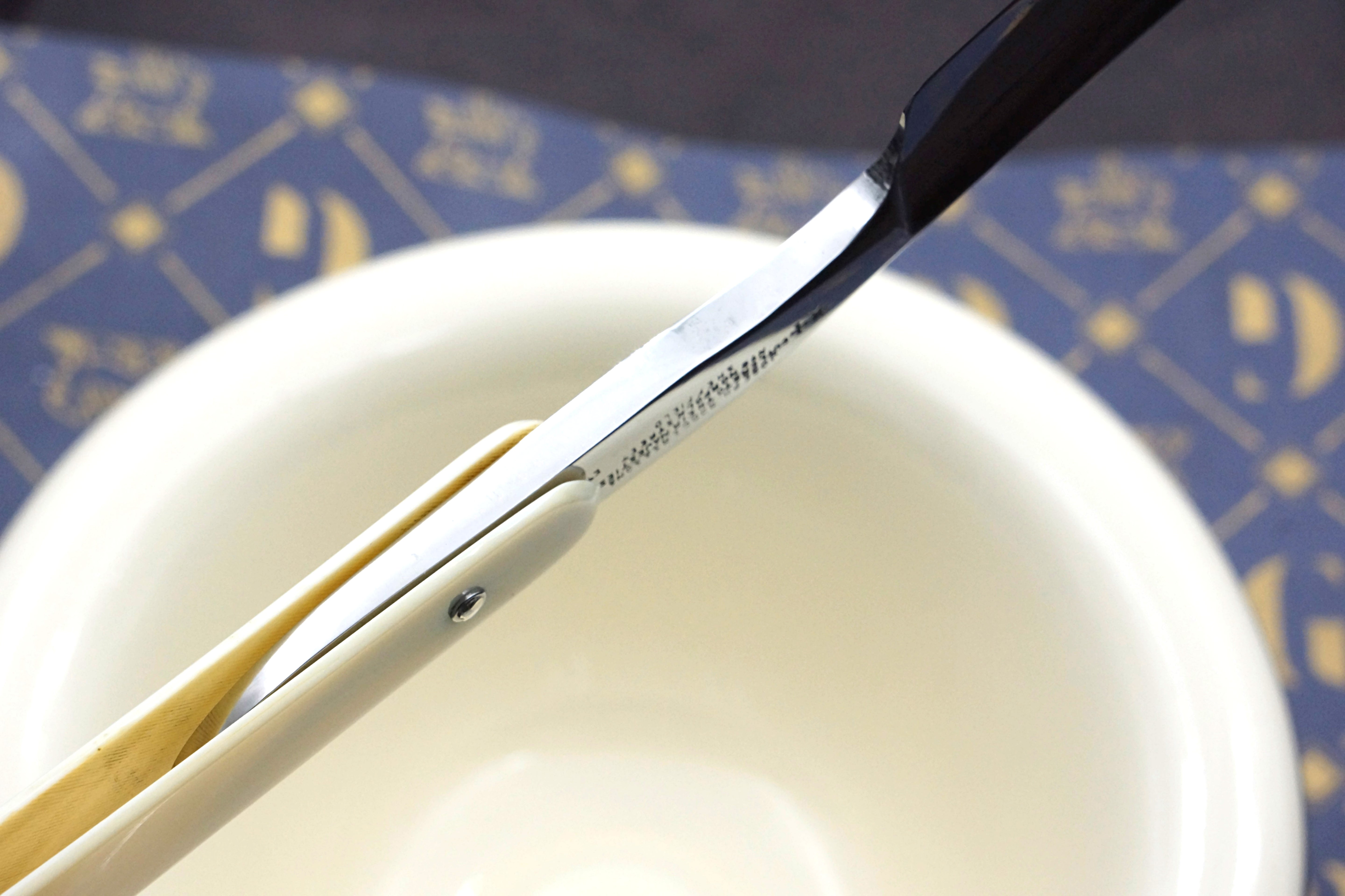 Joseph Rodgers & Sons - Stunning 6/8 Ivory Scaled Fancy Grind - Vintage Sheffield Straight Razor - Shave Ready