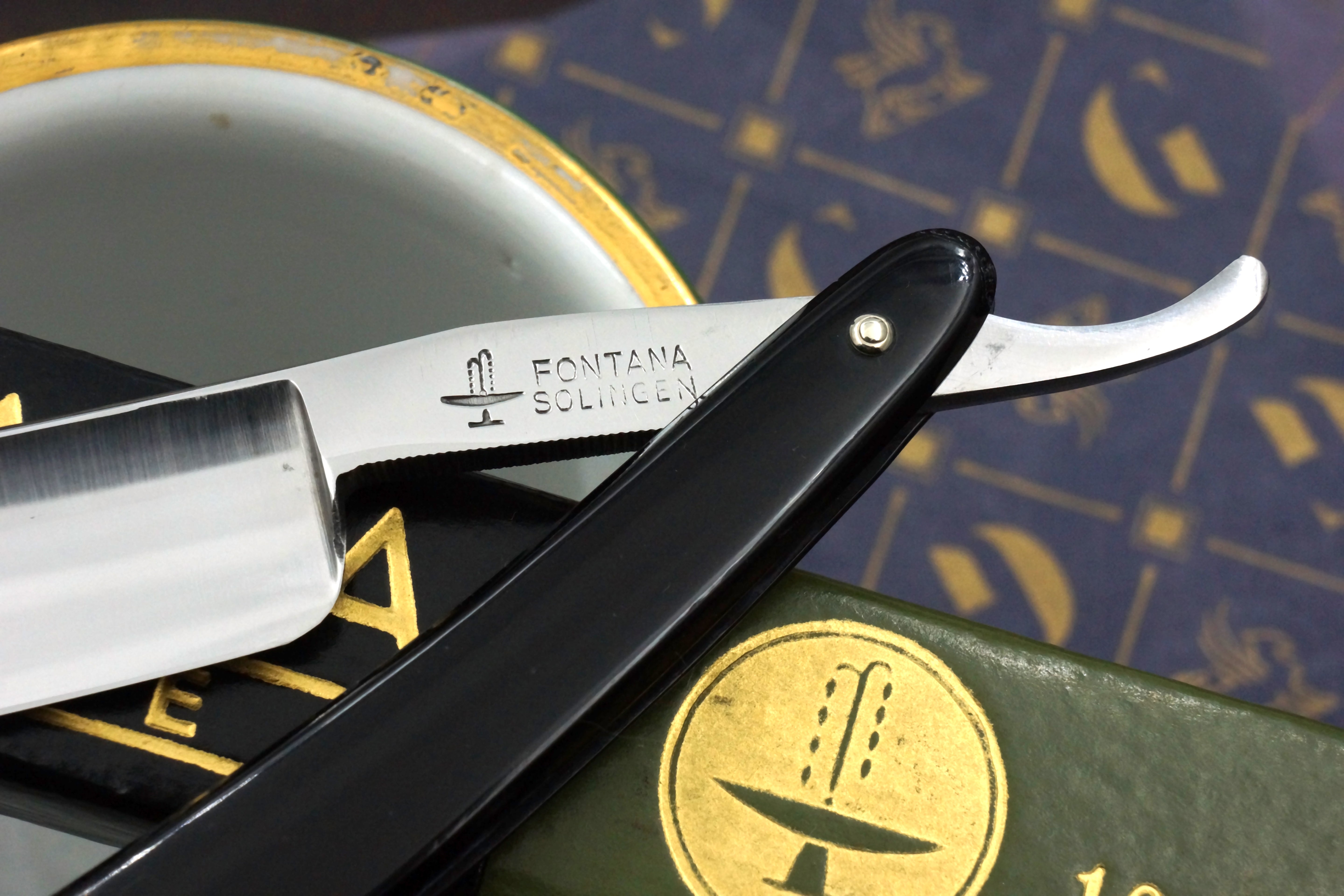 Fontana No. 10 Near Pristine 6/8 Full Hollow Blade - Solingen Vintage Straight Razor - Shave Ready