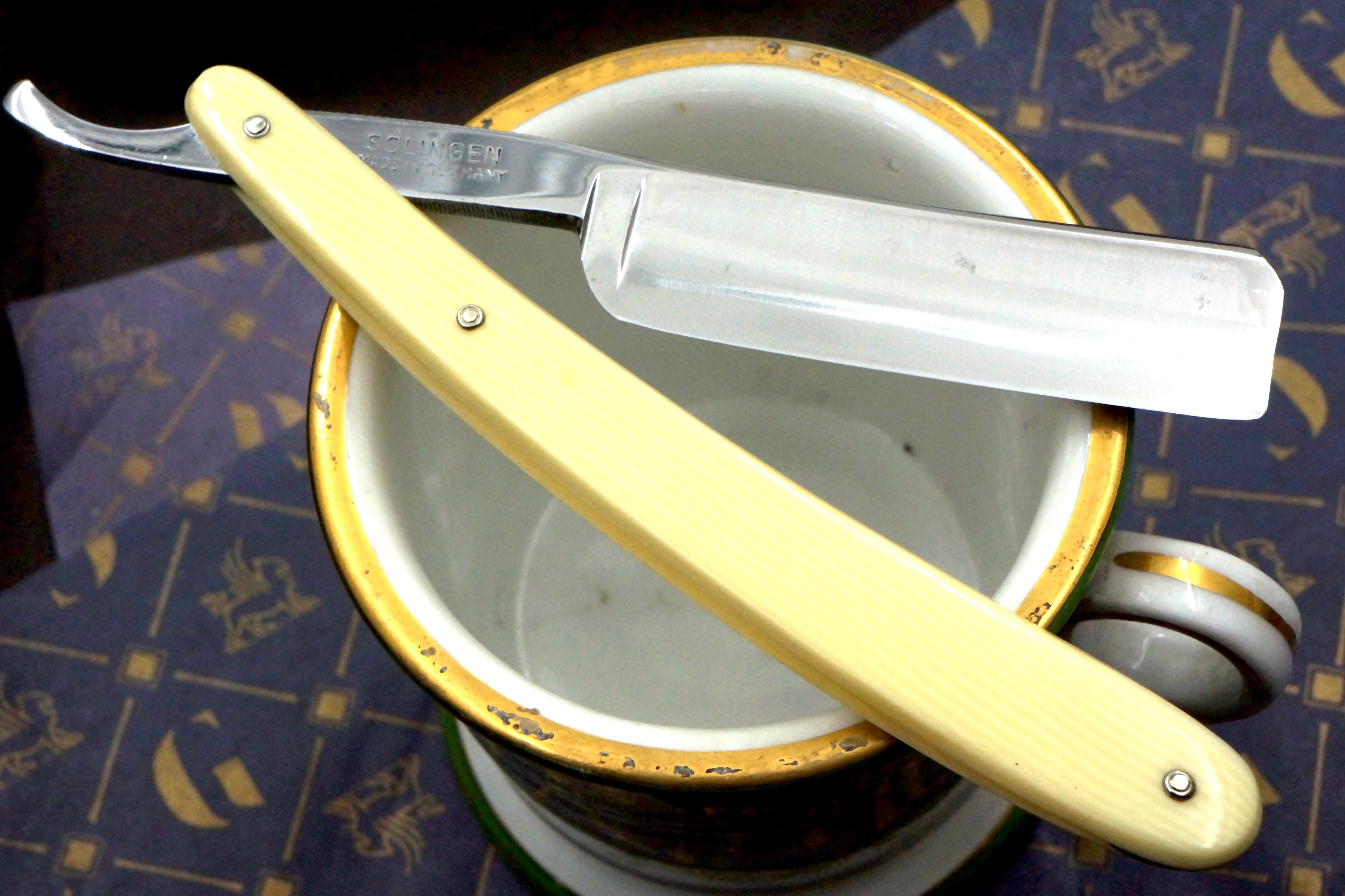 Gevoso No. 131 13/16 Full Hollow Blade - Excellent Restored Vintage Solingen Straight Razor - Shave Ready
