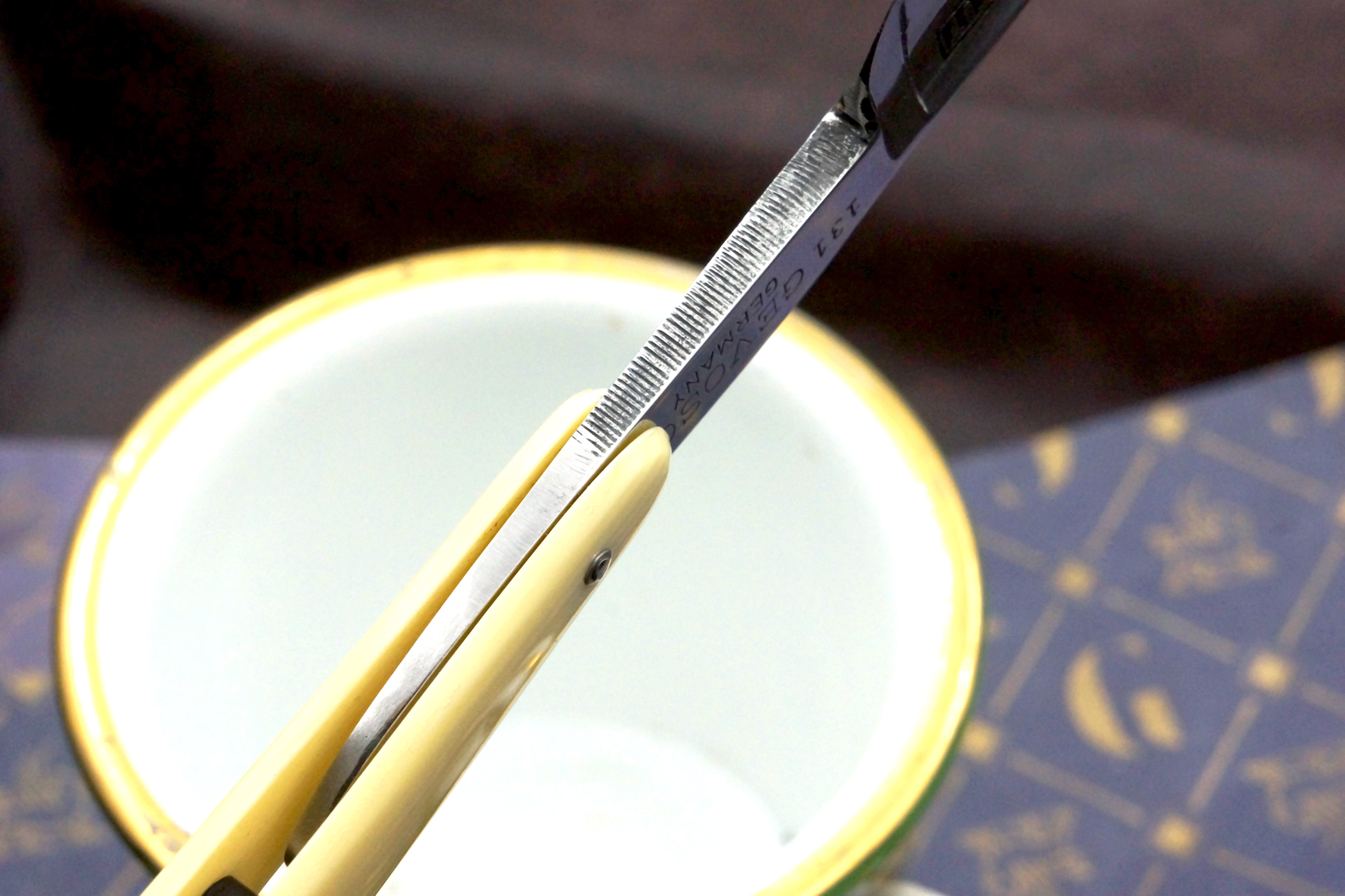 Gevoso No. 131 13/16 Full Hollow Blade - Excellent Restored Vintage Solingen Straight Razor - Shave Ready