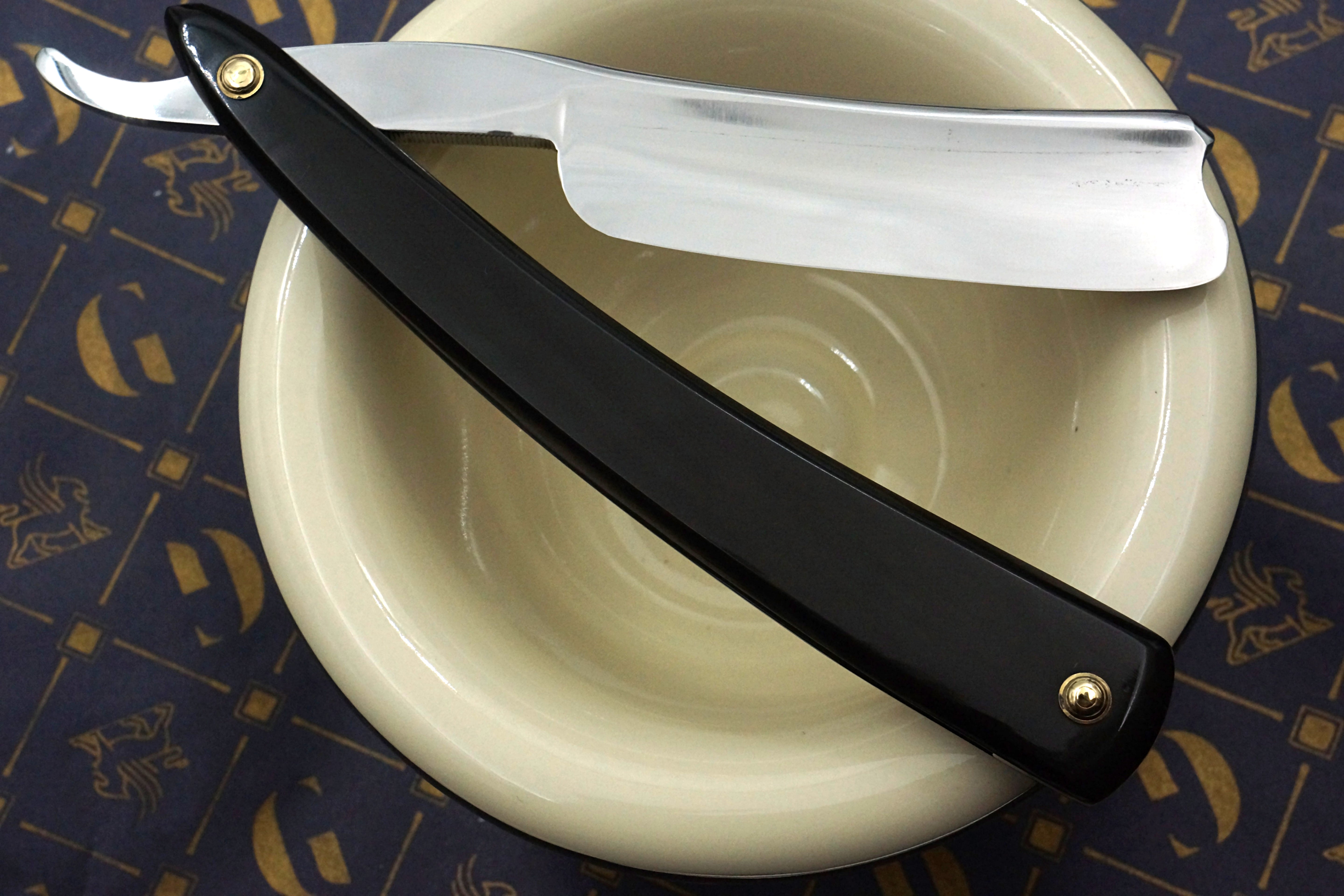 George Wostenholm & Sons "Patent Hollow Ground" - 7/8" Blade with New Horn Scales - Fully Restored Sheffield Straight Razor - Shave Ready