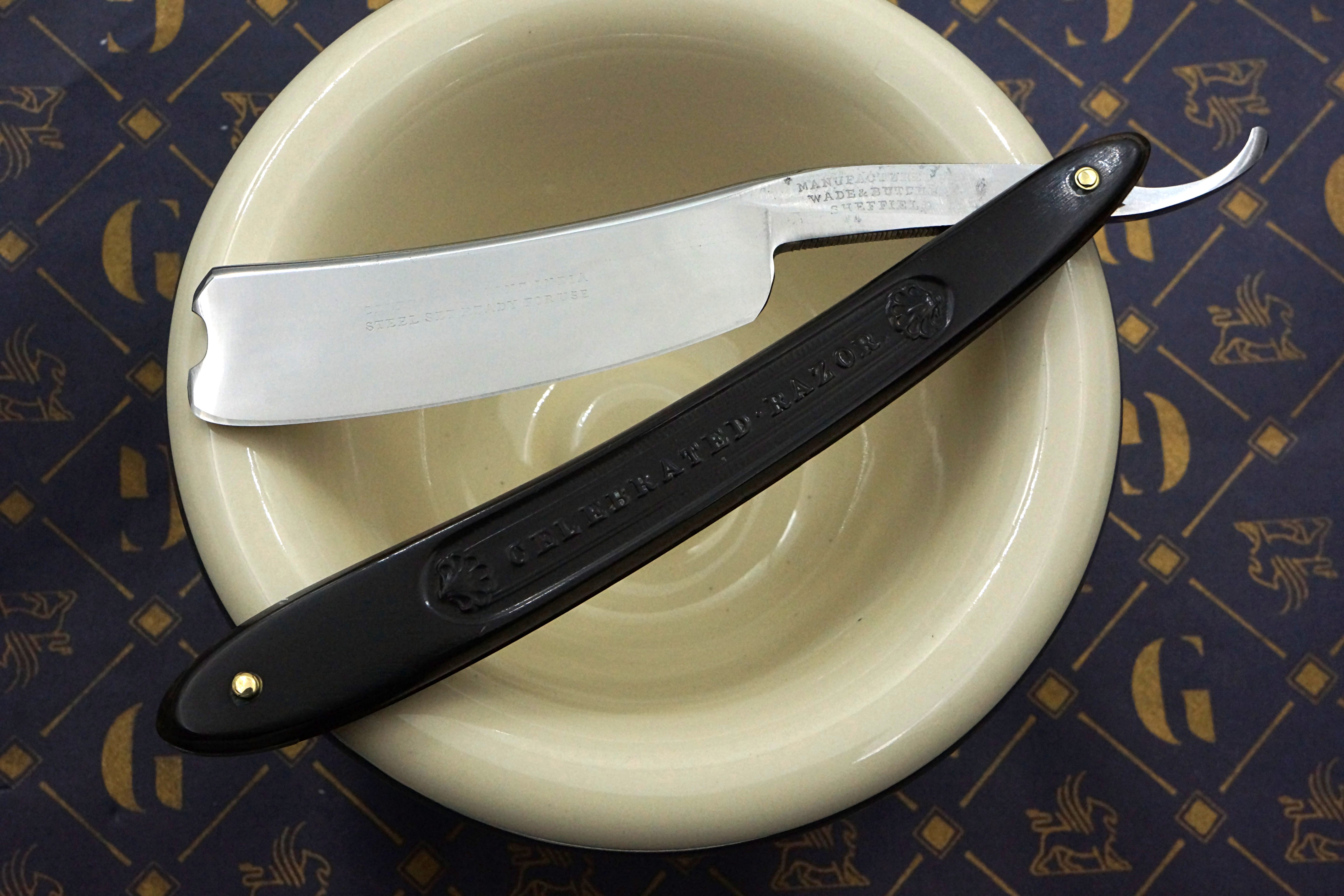 Wade & Butcher 13/16 Celebrated Fine India Steel with Original Pressed Horn Scales Sheffield Straight Razor - Shave Ready (Copy)