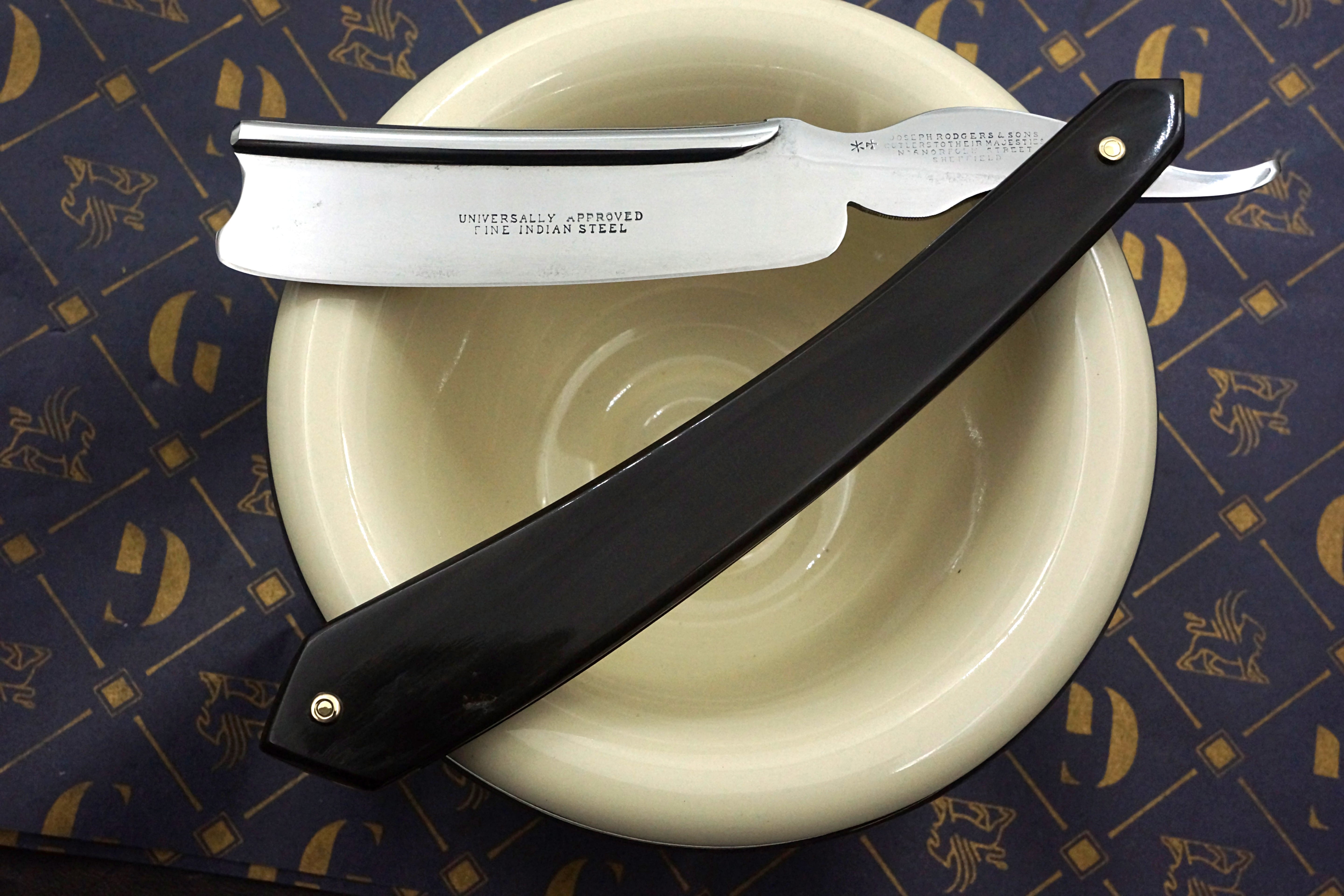 Joseph Rodgers & Sons "Fine Indian Steel" - Very Rare 7/8 Frameback - Fully Restored Sheffield Straight Razor - Shave Ready