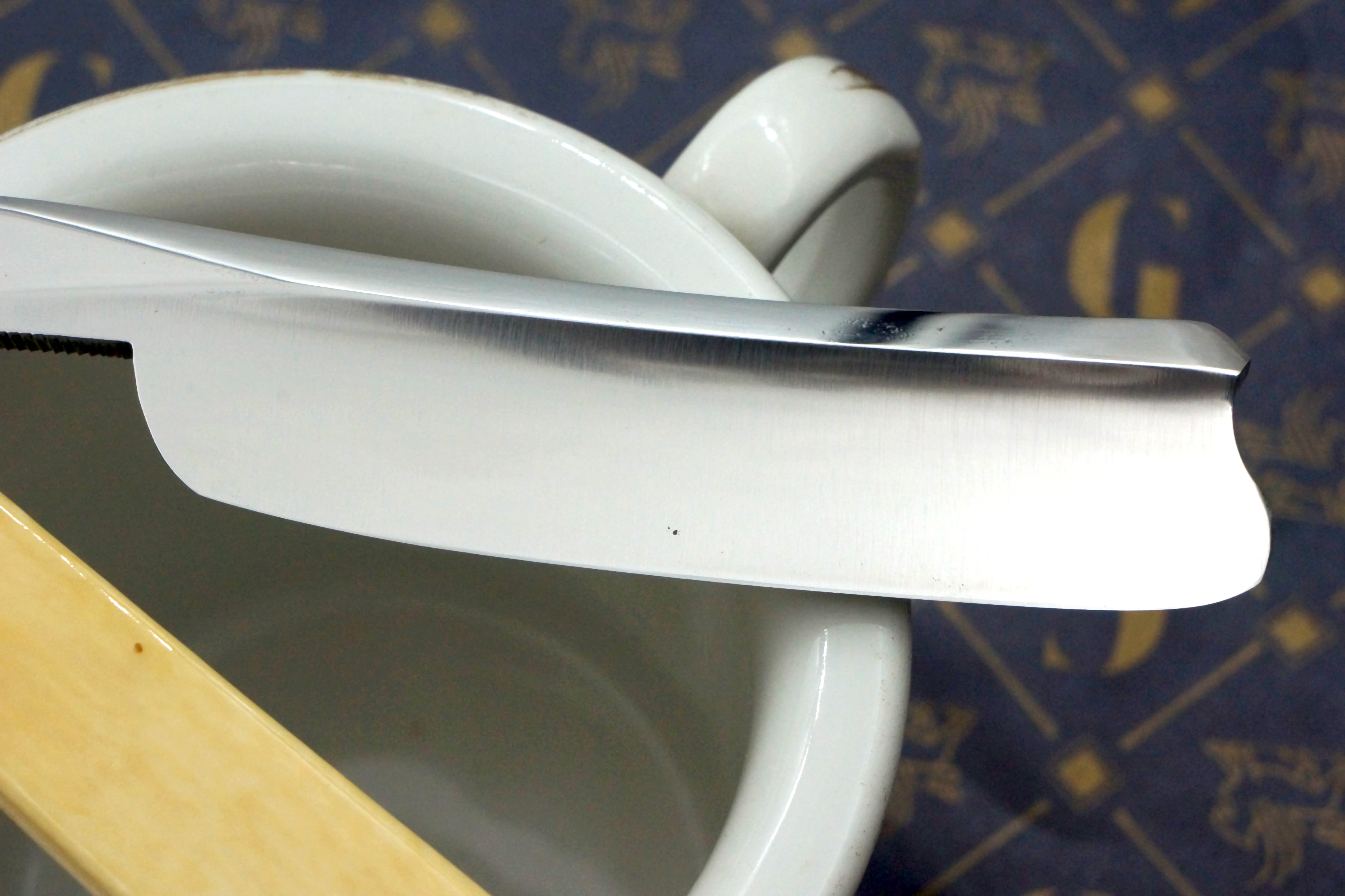 Manhattan Cutlery Co. - Restored 7/8 Sheffield Straight Razor with Ivory Scales - Shave Ready