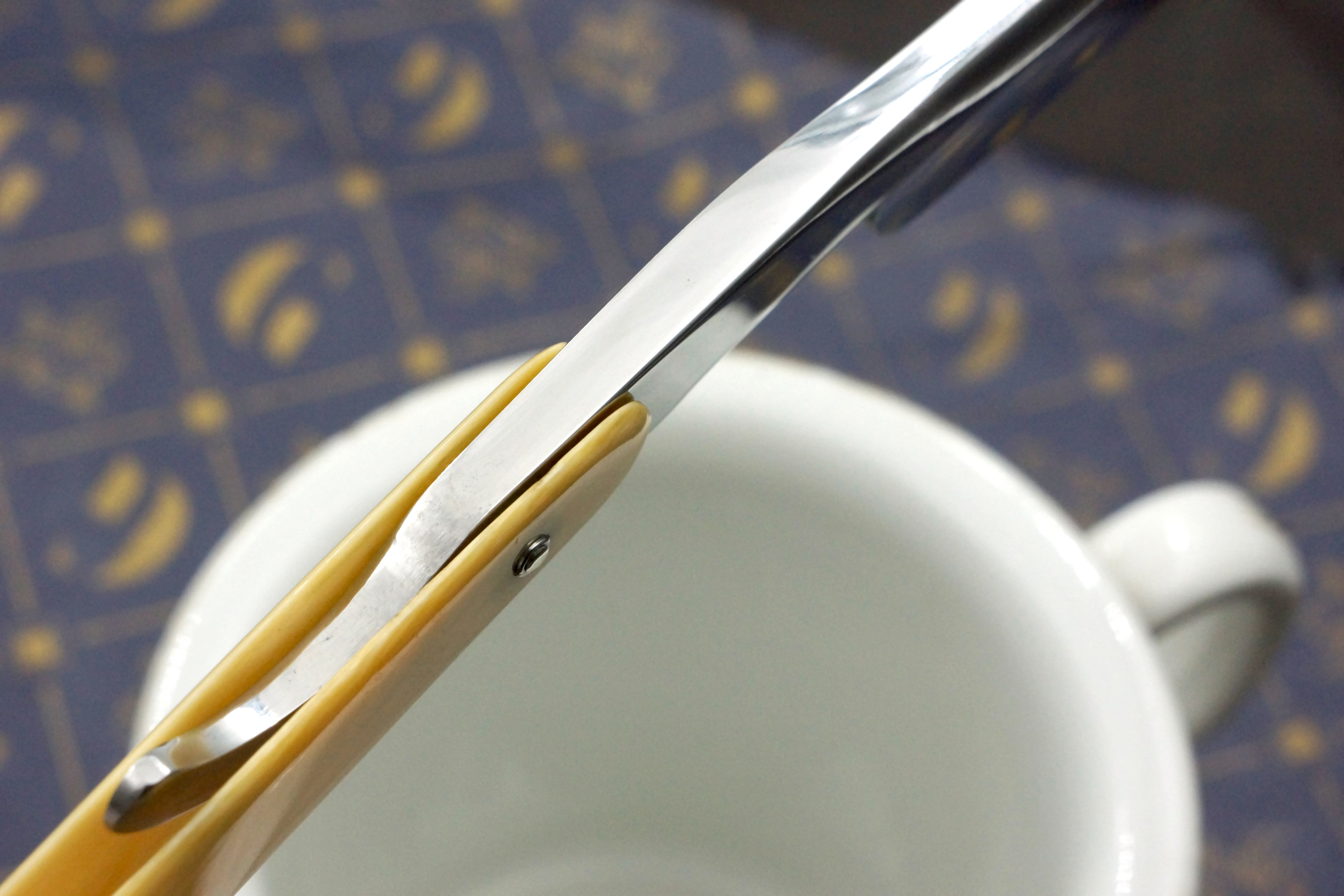 Manhattan Cutlery Co. - Restored 7/8 Sheffield Straight Razor with Ivory Scales - Shave Ready