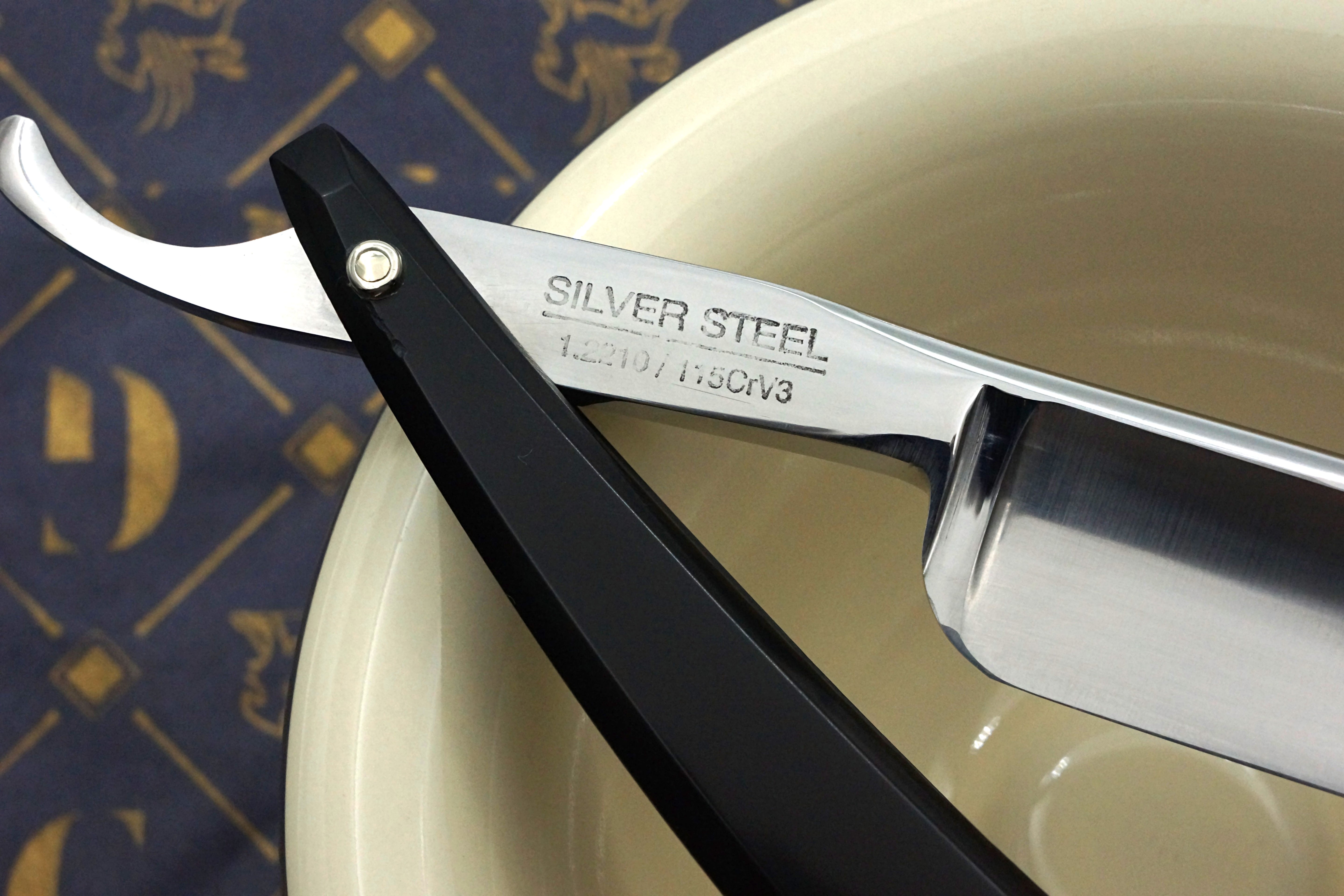 Griffith 7/8 Full Hollow Etched Blade - Composite Scales Artisan Straight Razor