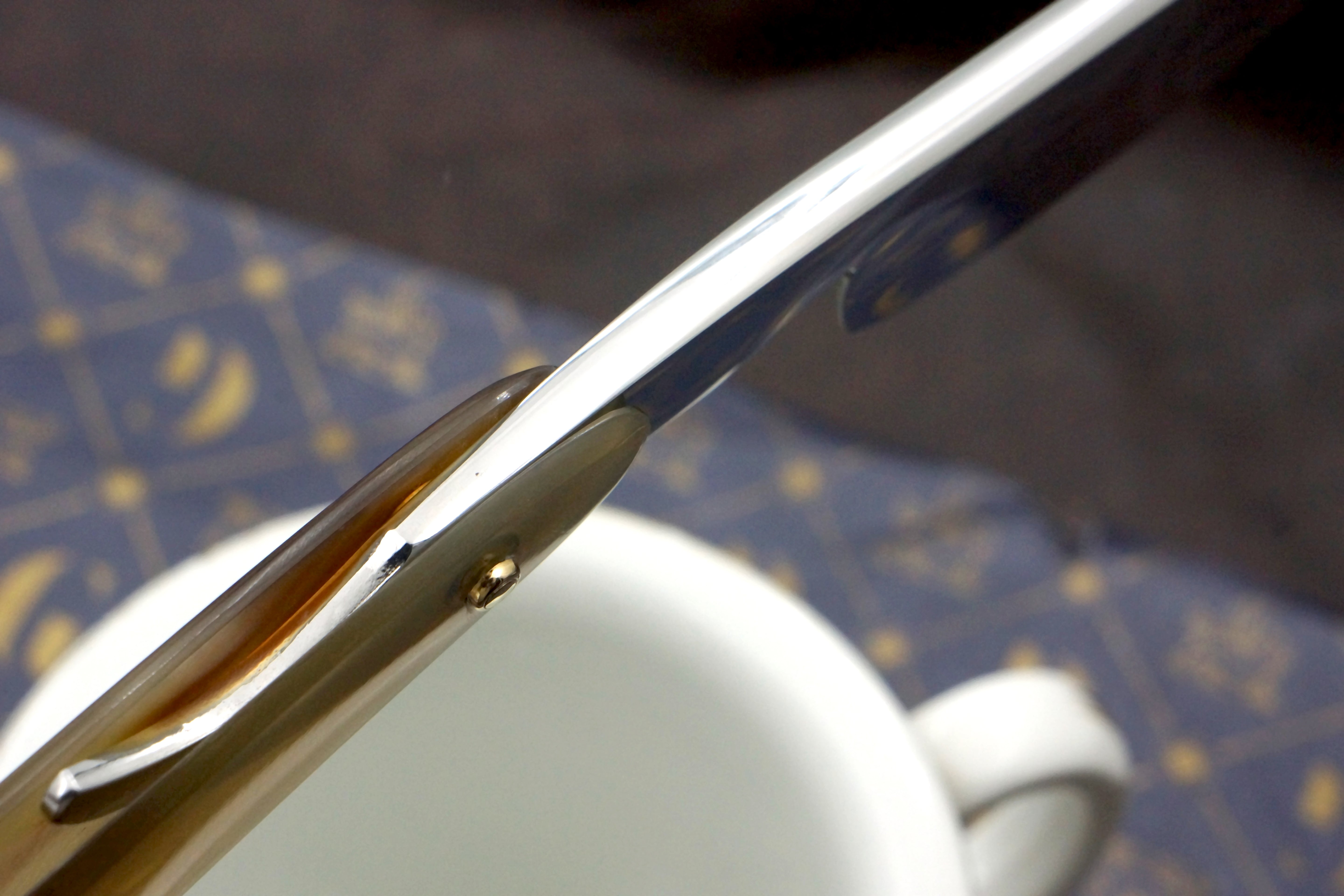 H. Botte Gand 15/16 Blade with New Horn Scales Belgian Straight Razor - Shave Ready