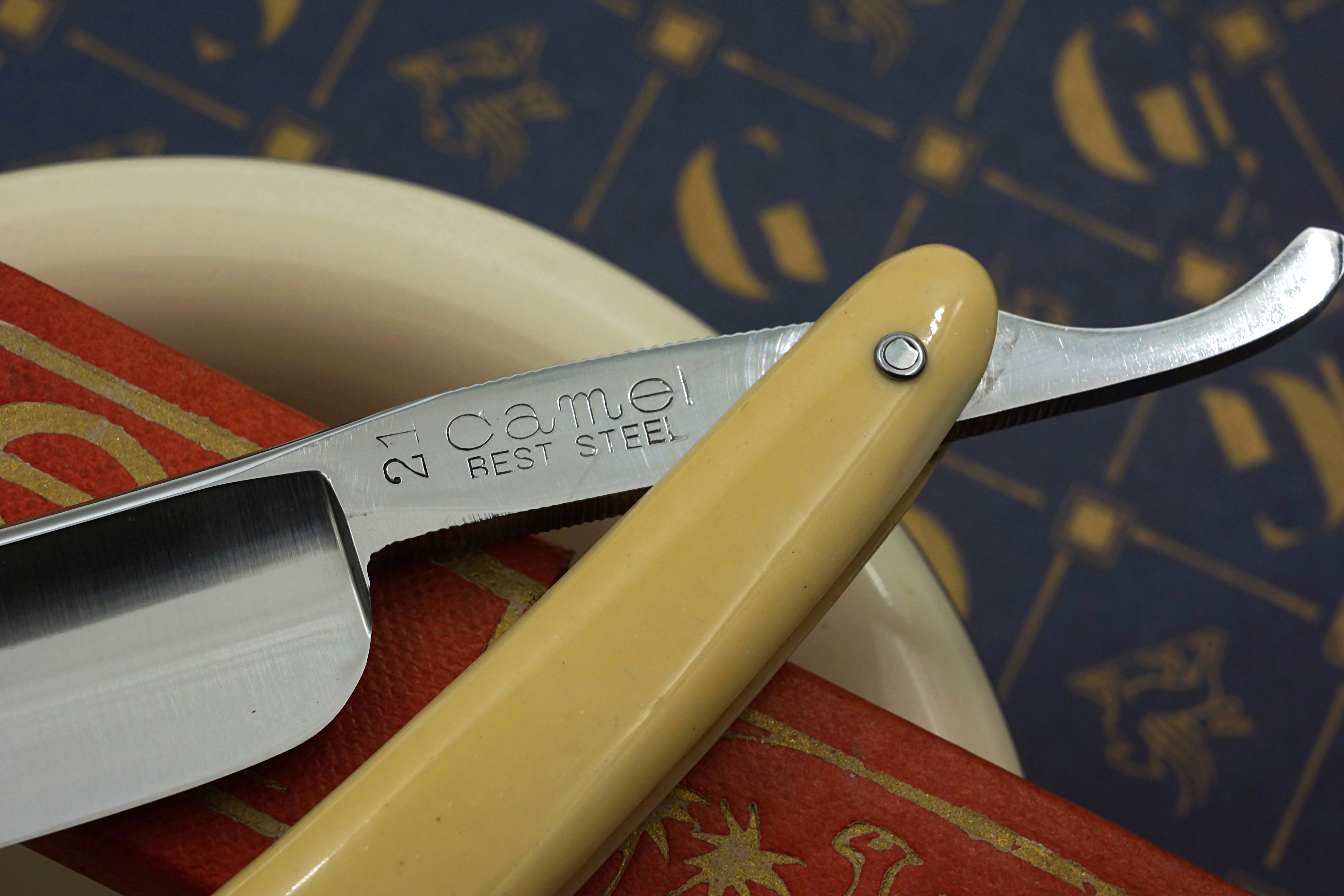 Gyokuhai TSC Full Hollow, hervorragend restauriert – 13/16 Klinge, wunderschöne Schuppen – Vintage japanisches Rasiermesser – rasierbereit