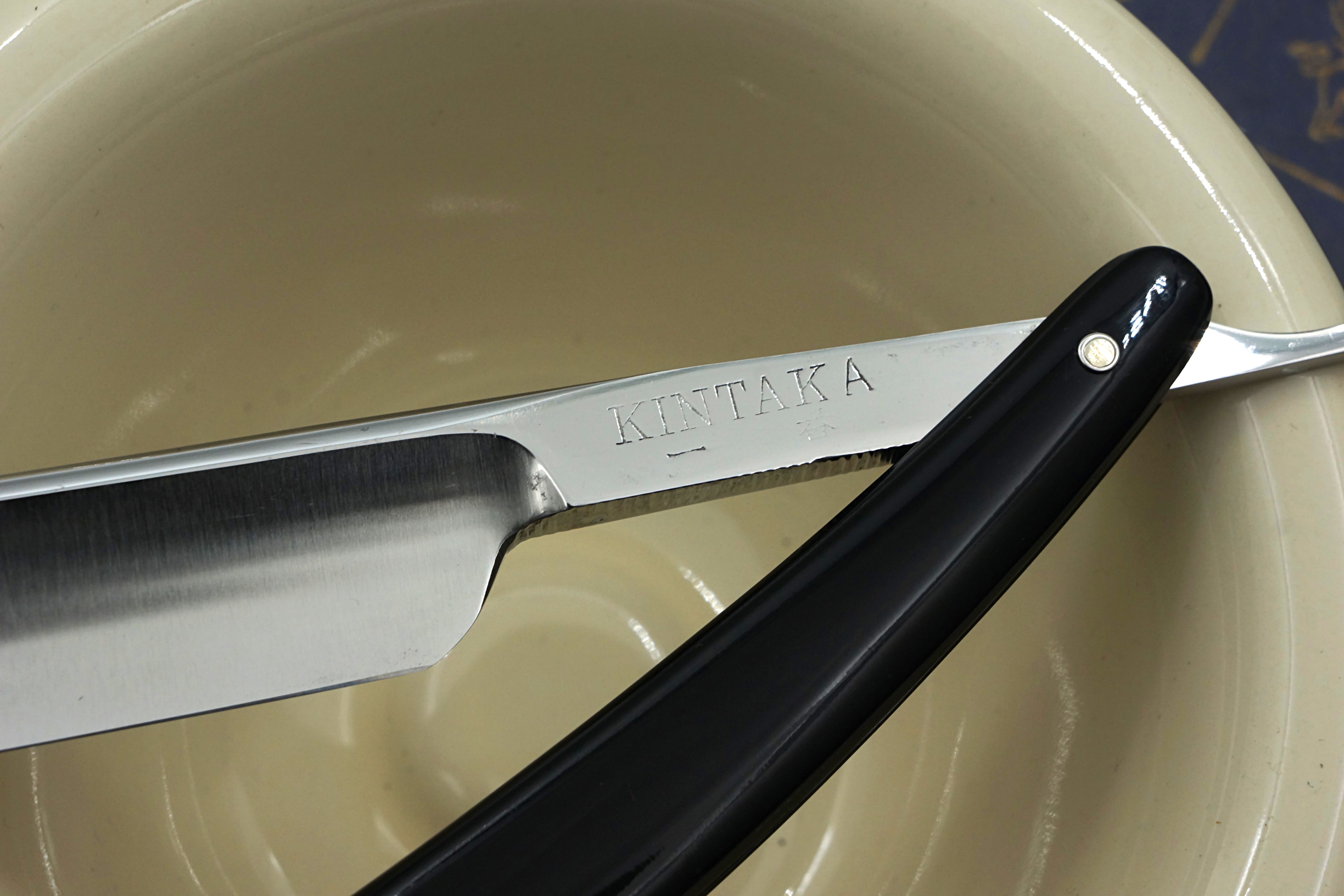 Kintaka Excellent 6/8 Folding Kamisori - Vintage Japanese Straight Razor - Shave Ready