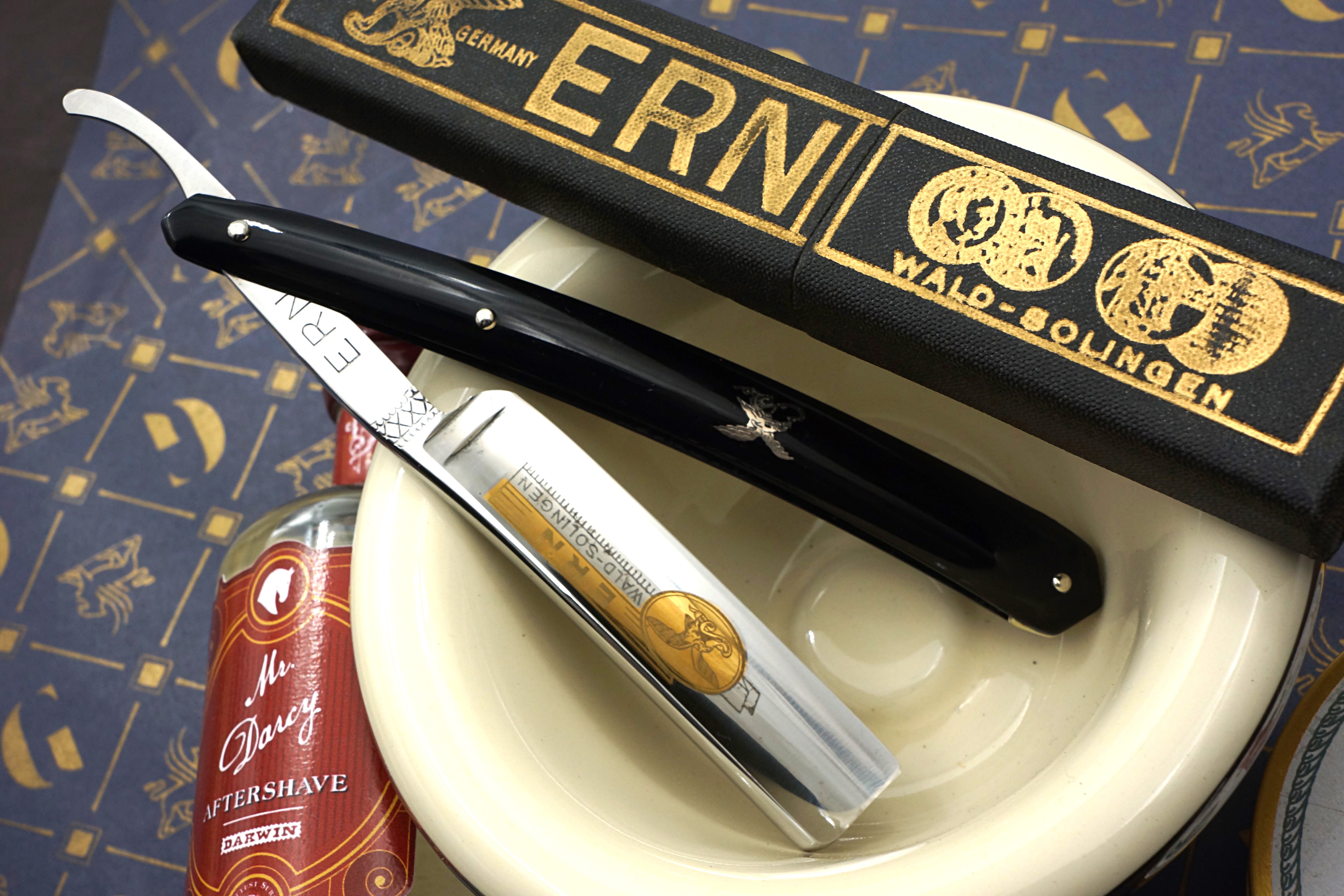 Carl Friederich Ern - NOS 11/16 Full Hollow Blade - Vintage Solingen Straight Razor - Shave Ready
