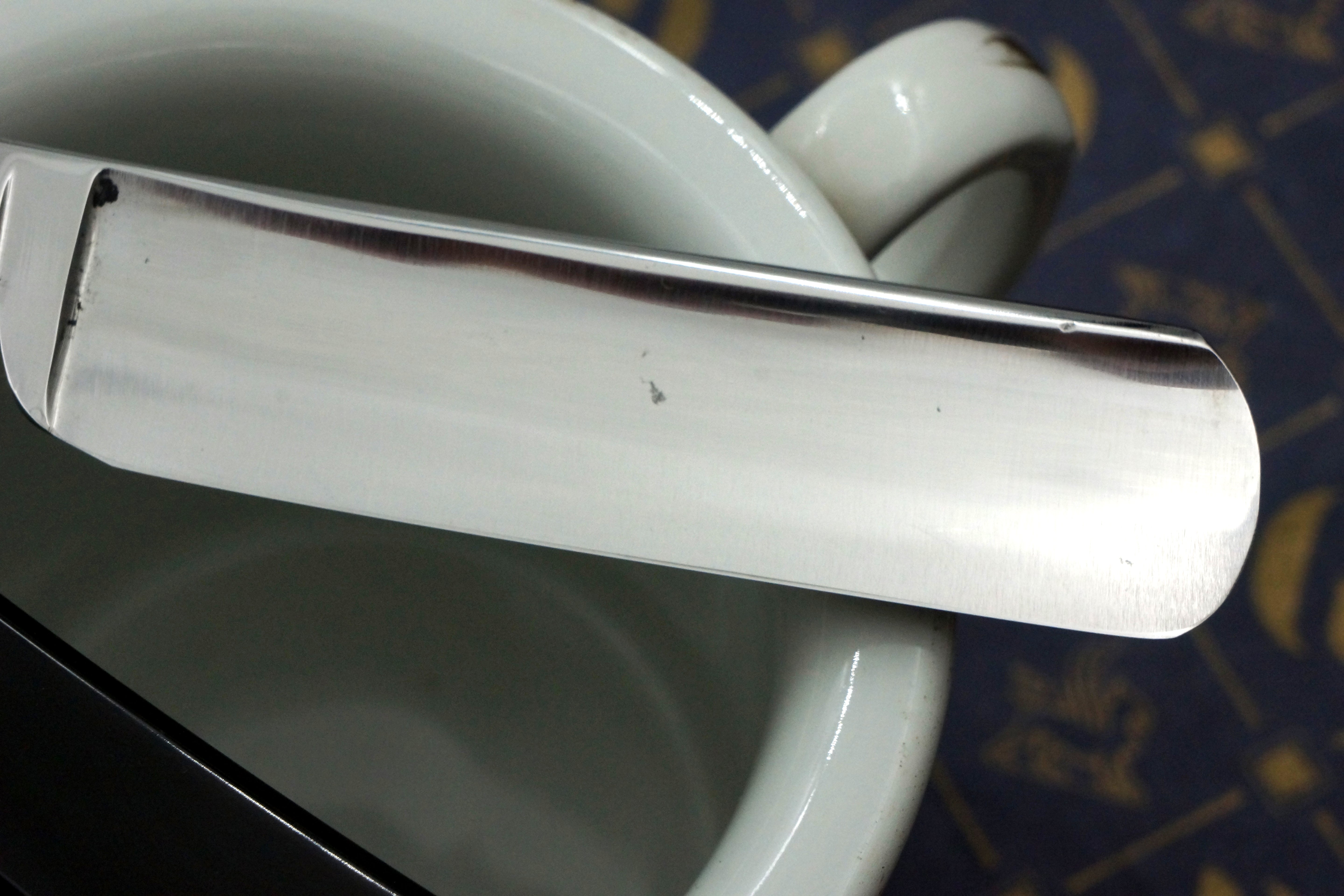 T.R. Cadman & Sons "Bengall" Etched Full Hollow - 13/16 Excellent Restored Sheffield Straight Razor - Shave Ready