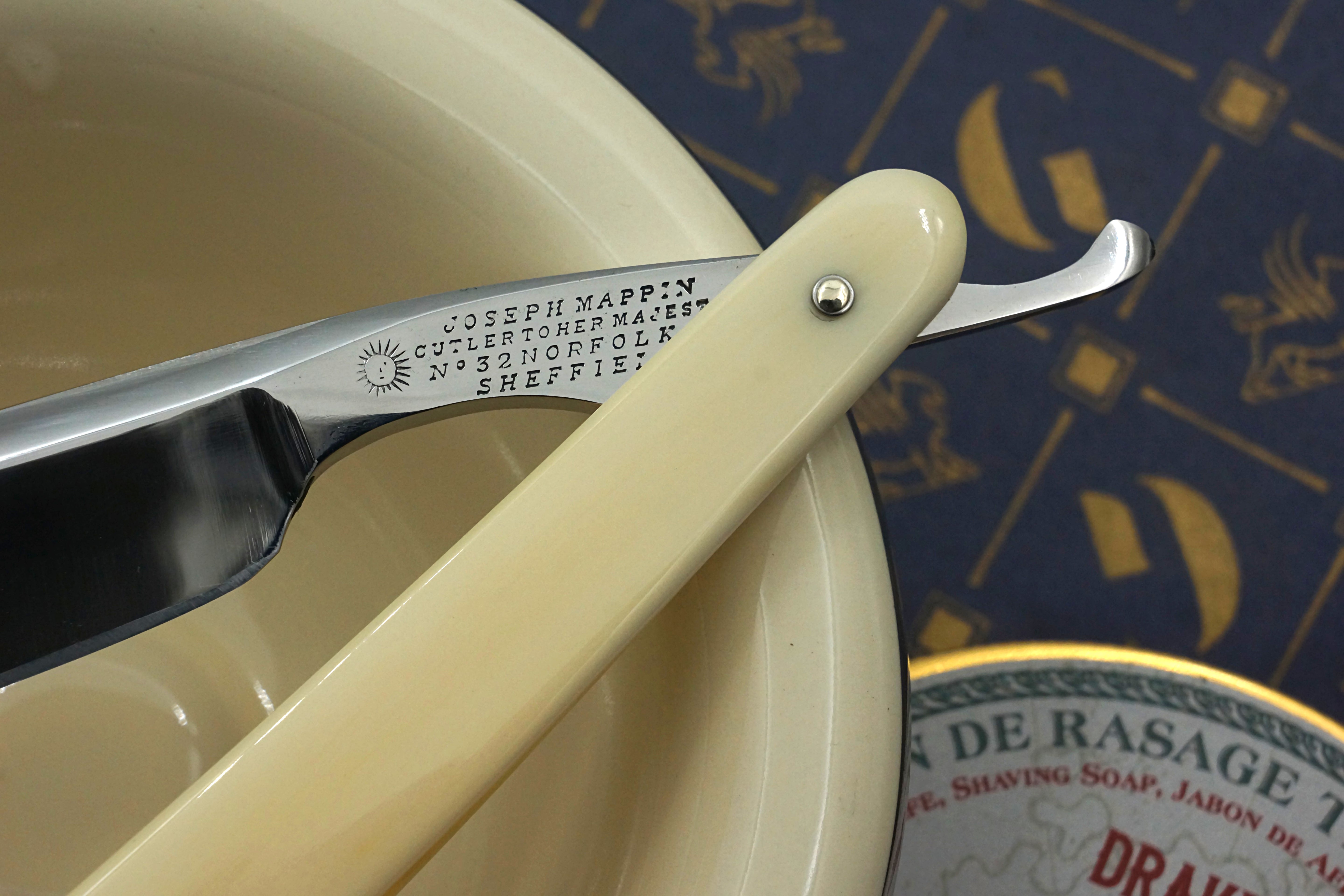 Joseph Mappin 6/8 Near Wedge - Stuning & Rare Fully Restored Ivory & Silver Sheffield Straight Razor - Shave Ready