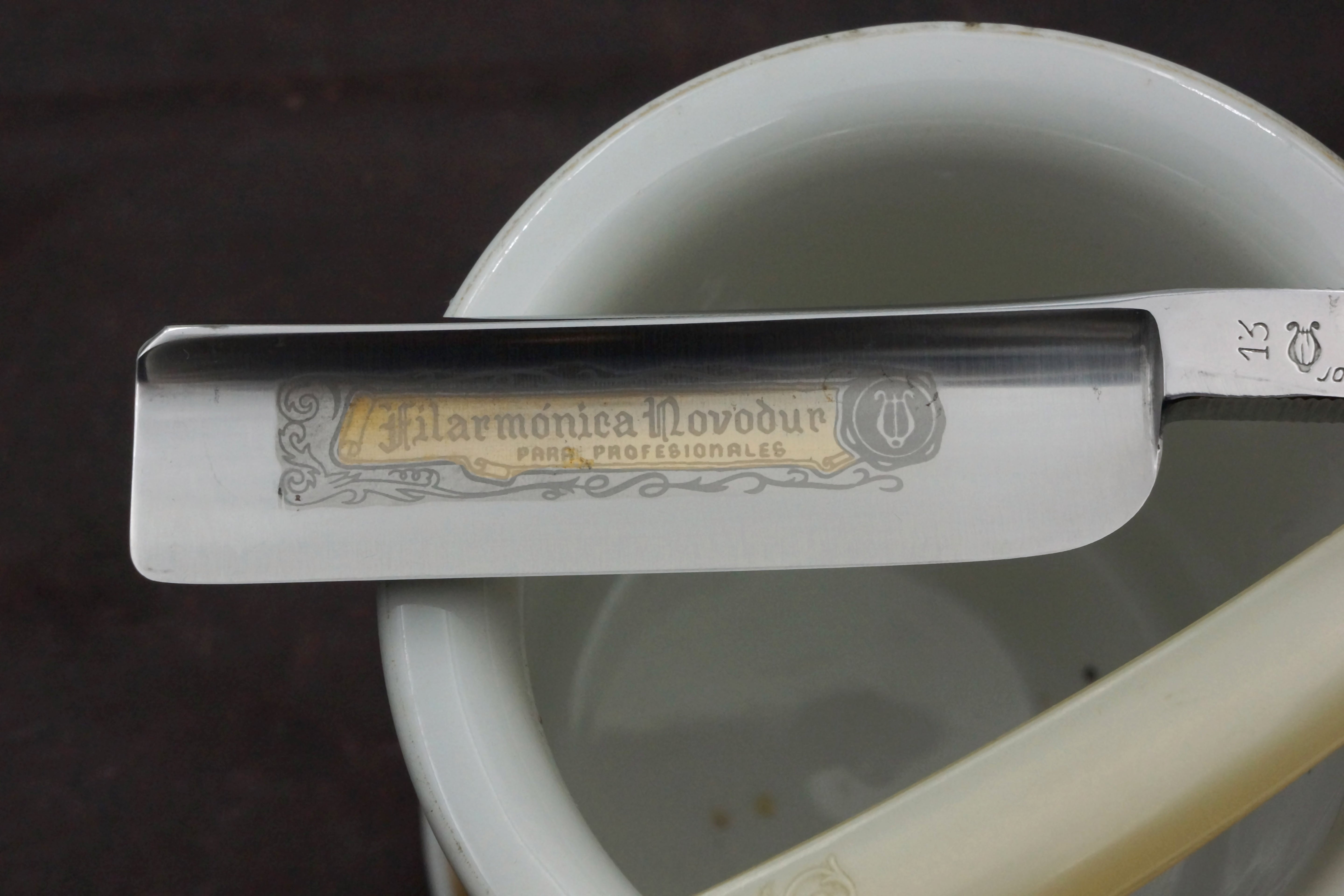 Filarmonica JMP No. 13 Novodur 13/16 Full Hollow Blade - Excellent Restored Vintage Spanish Straight Razor - Shave Ready