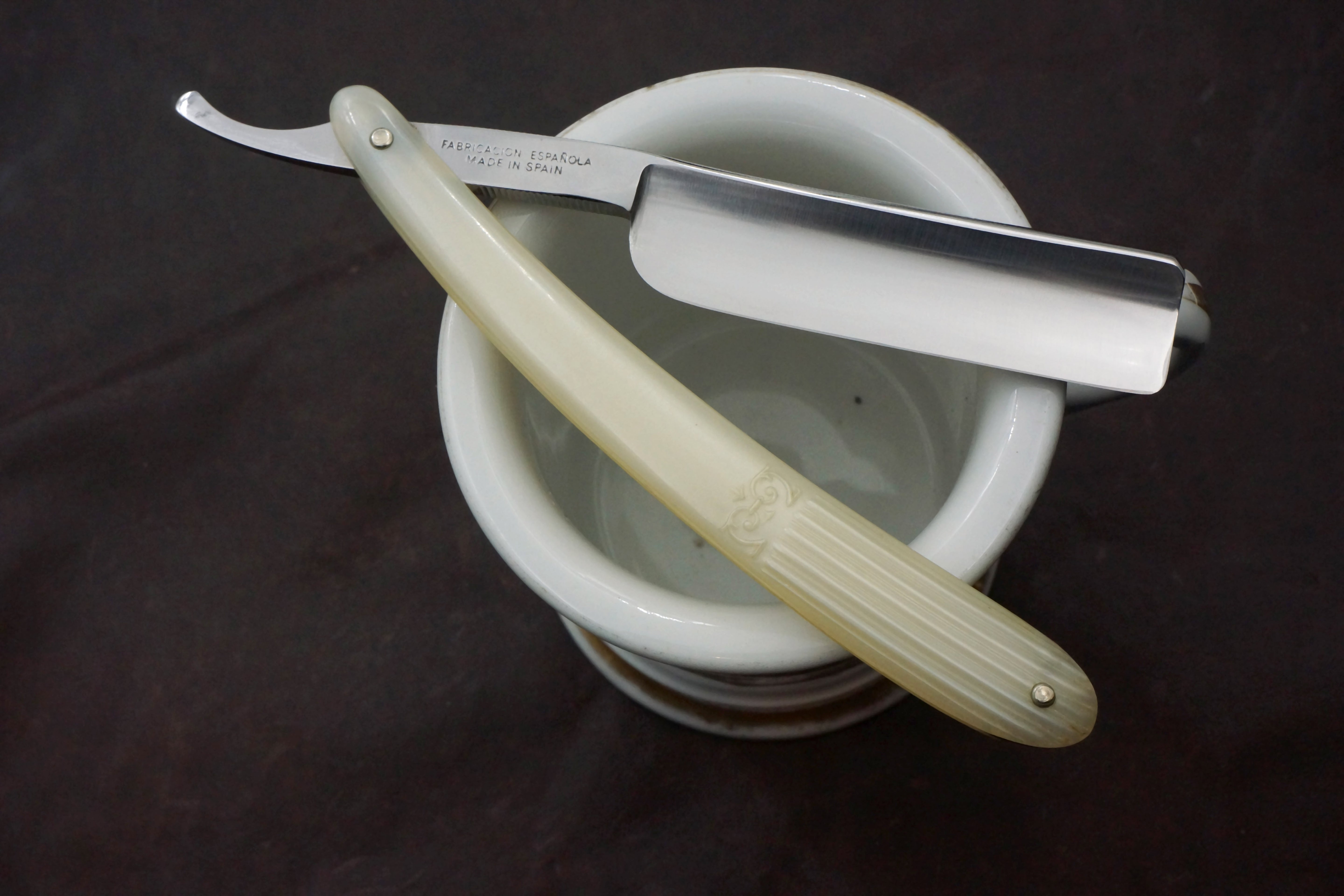 Filarmonica JMP No. 13 Novodur 13/16 Full Hollow Blade - Excellent Restored Vintage Spanish Straight Razor - Shave Ready
