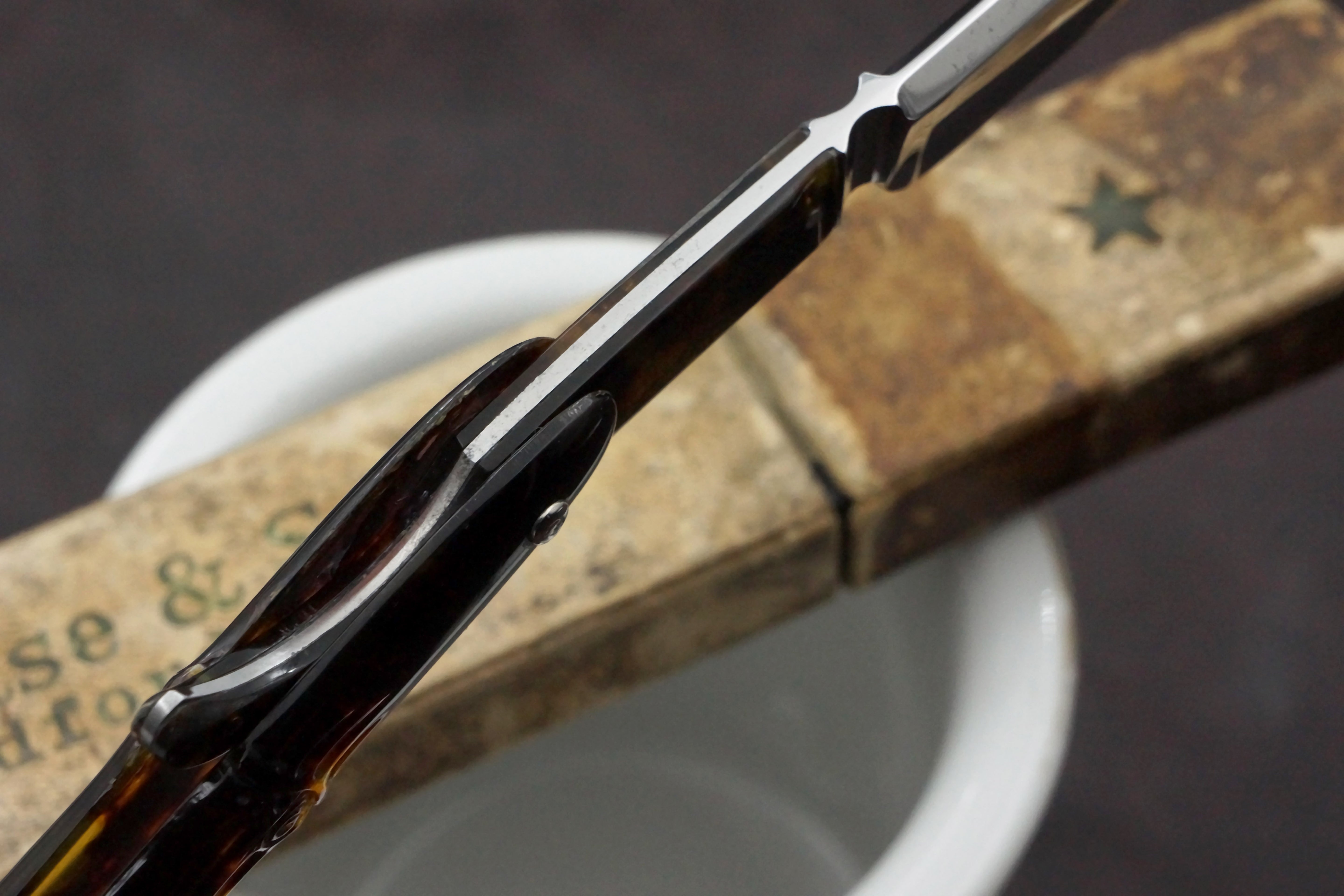 Case Bros. - 5/8 Fancy Clad Tang Scarce American Straight Razor - Shave Ready