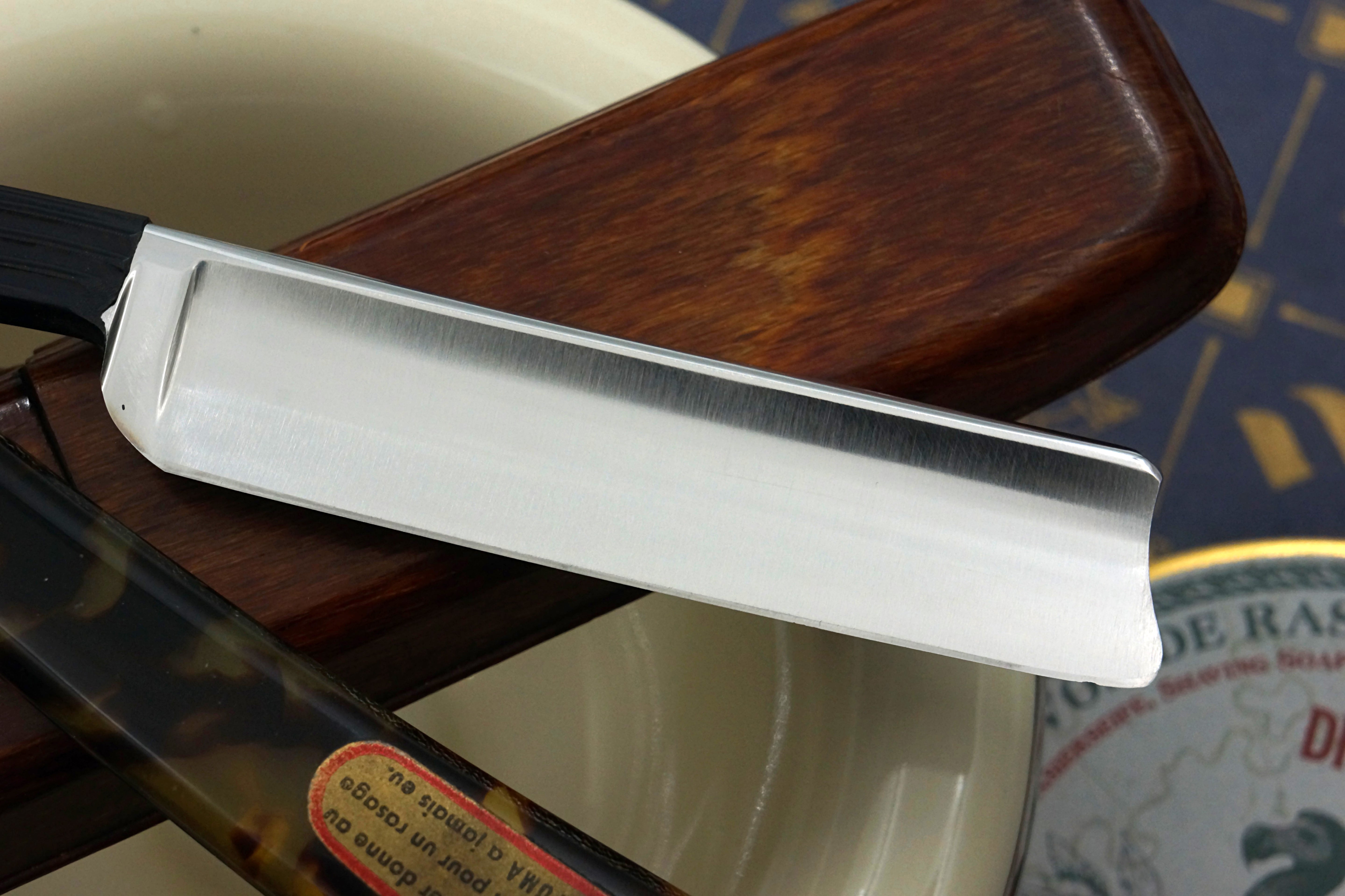 Puma INOX No. 63 11/16 Full Hollow Gorgeous Etch - Rare Near Pristine Vintage Solingen Straight Razor - Shave Ready
